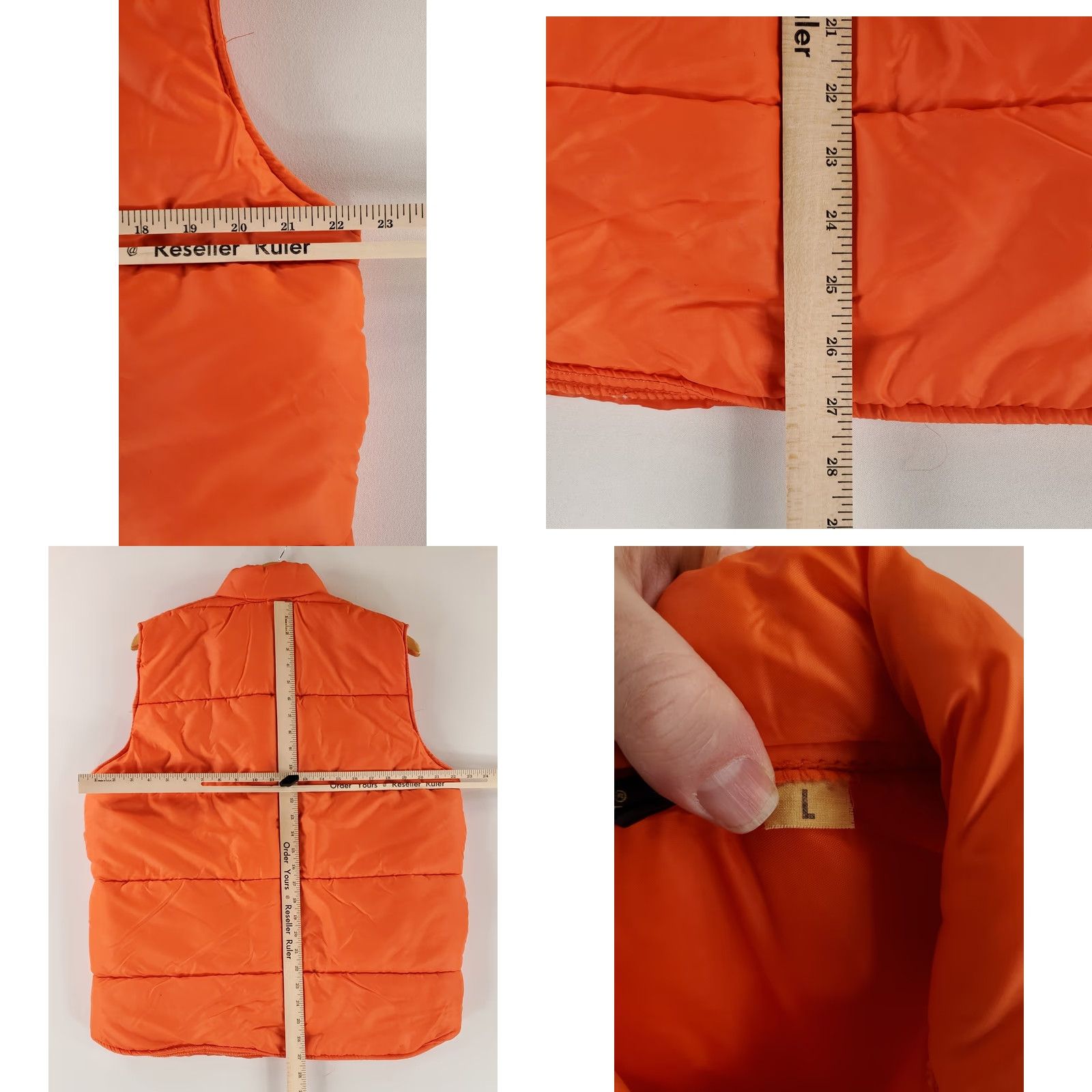 Vintage Fram Autolite Weathercaster Vest VTG 70s Snap Orange Mens L Puffer Jacket Jacket Orange Mens L Size US L / EU 52-54 / 3 - 8 Thumbnail