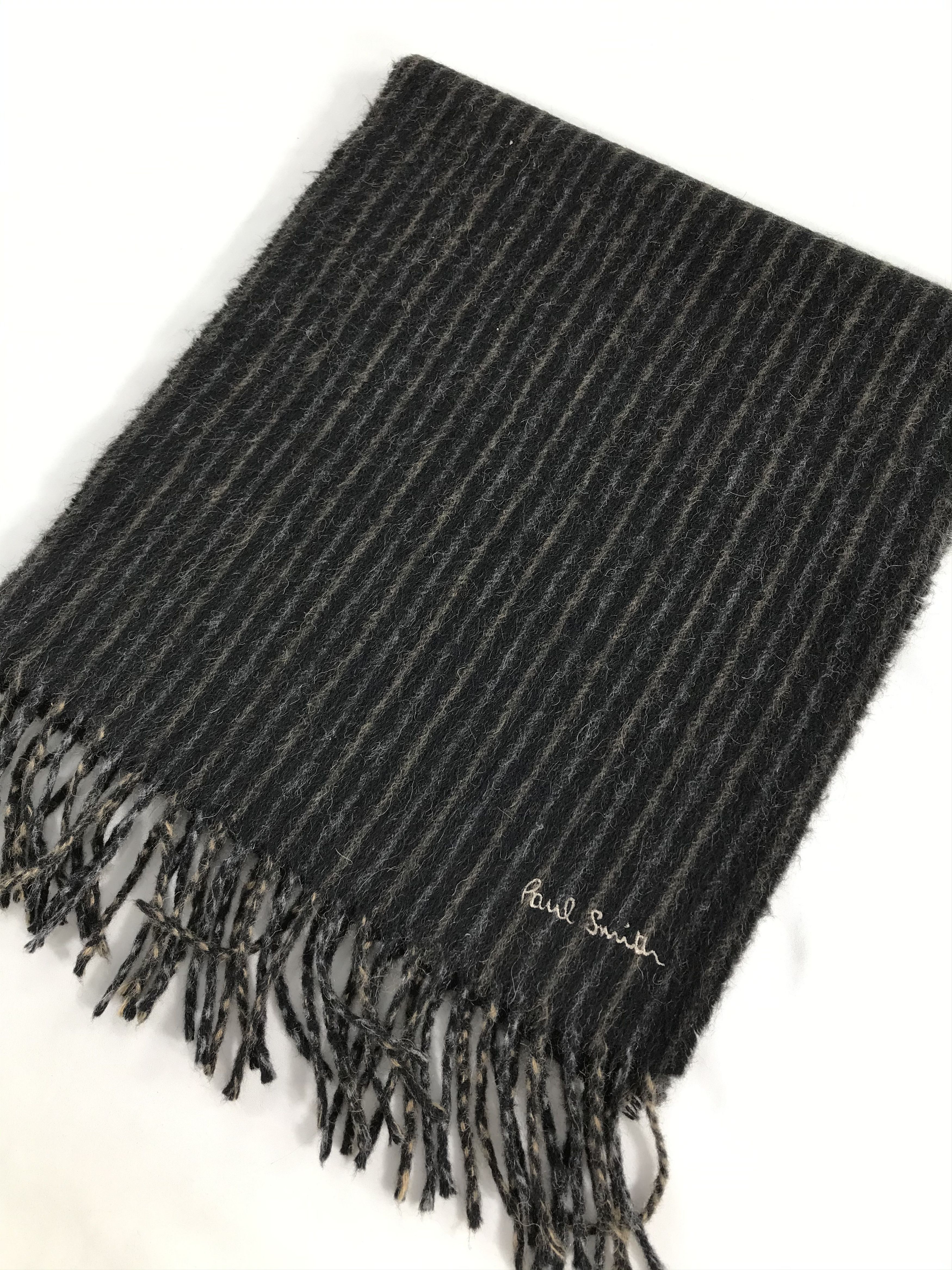 Paul Smith Paul Smith Stripes Scarf Muffler Wool Neck Warmer V414 Size ONE SIZE - 3 Thumbnail