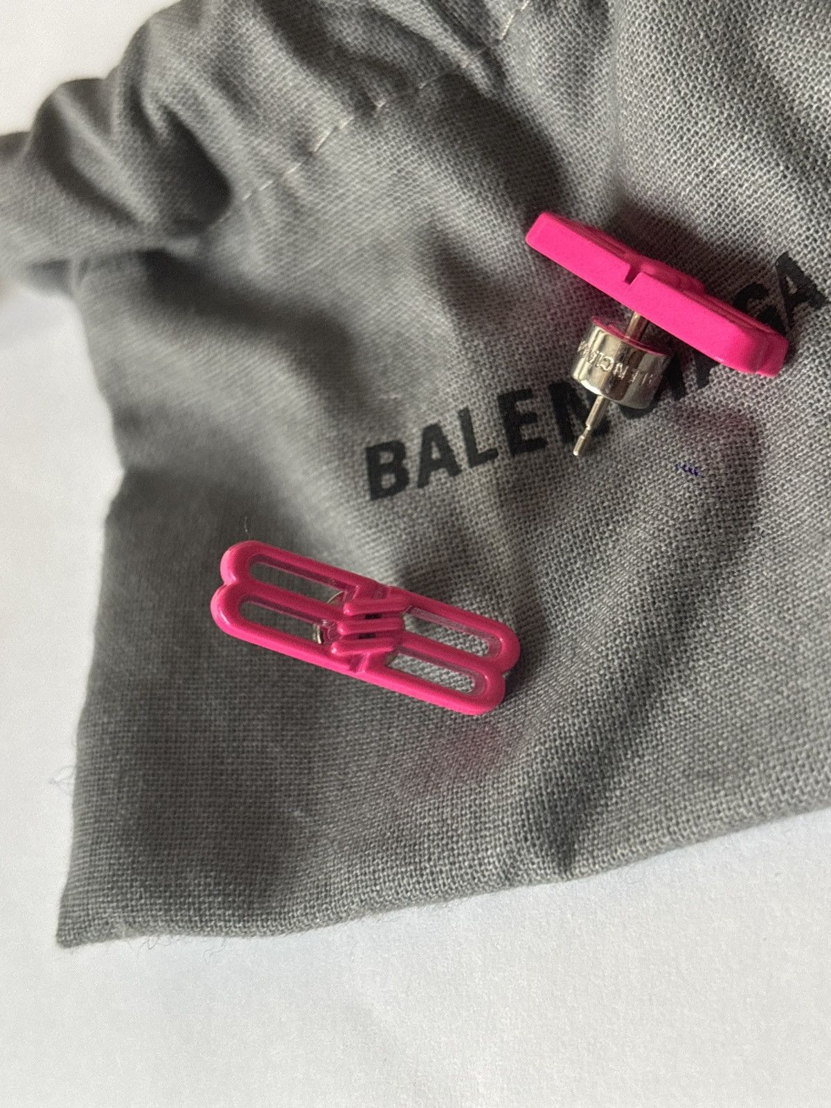 Balenciaga Balenciaga BB earings pink Size ONE SIZE - 2 Thumbnail