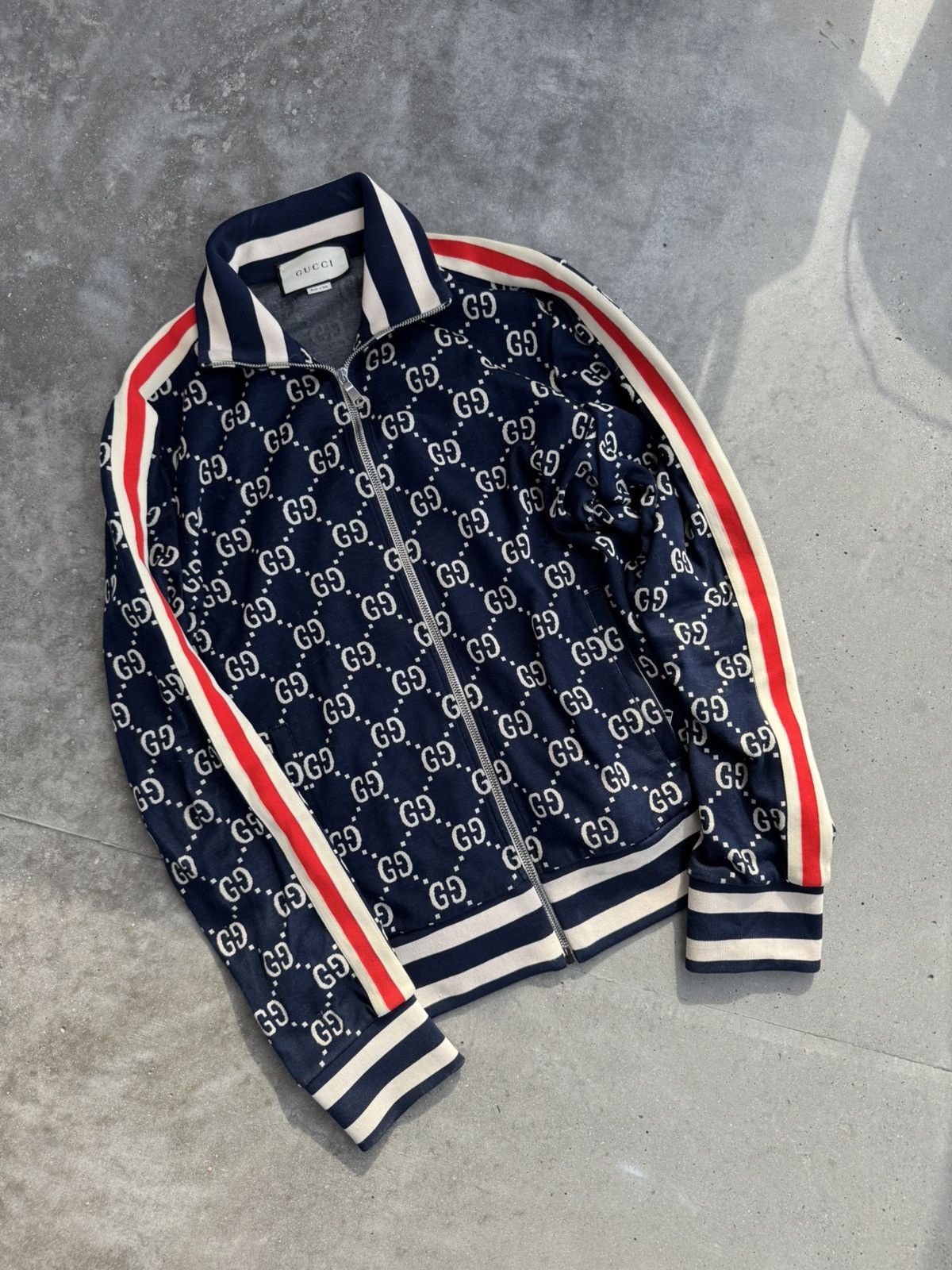 Gucci Gucci Jacquard Technical monogram sweatshirt designer rare Size US L / EU 52-54 / 3 - 1 Thumbnail