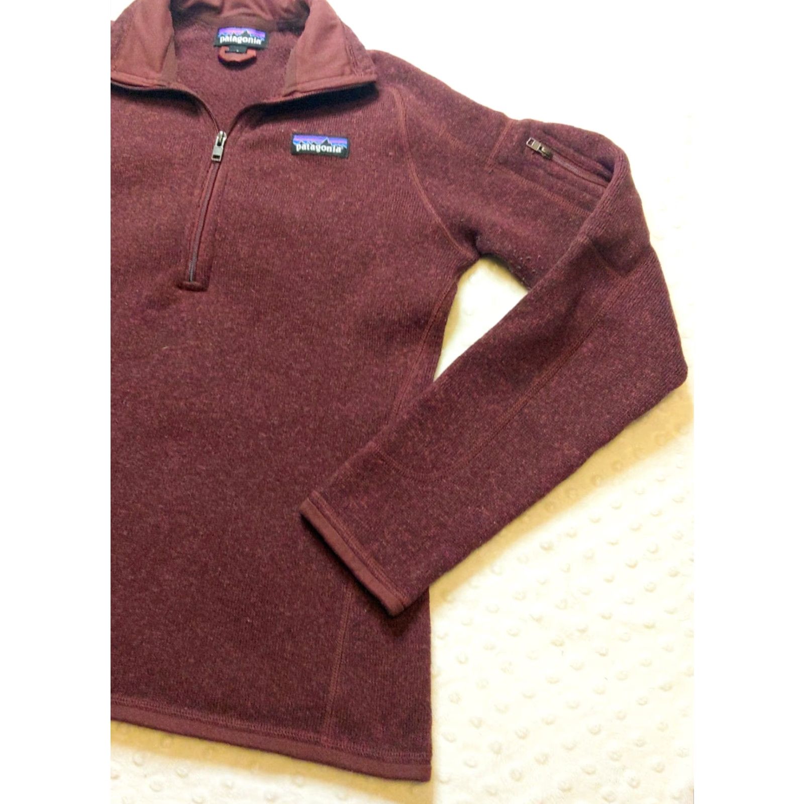 Patagonia Patagonia Better Sweater Quarter Zip Woman's Small Burgundy Size S / US 4 / IT 40 - 2 Thumbnail