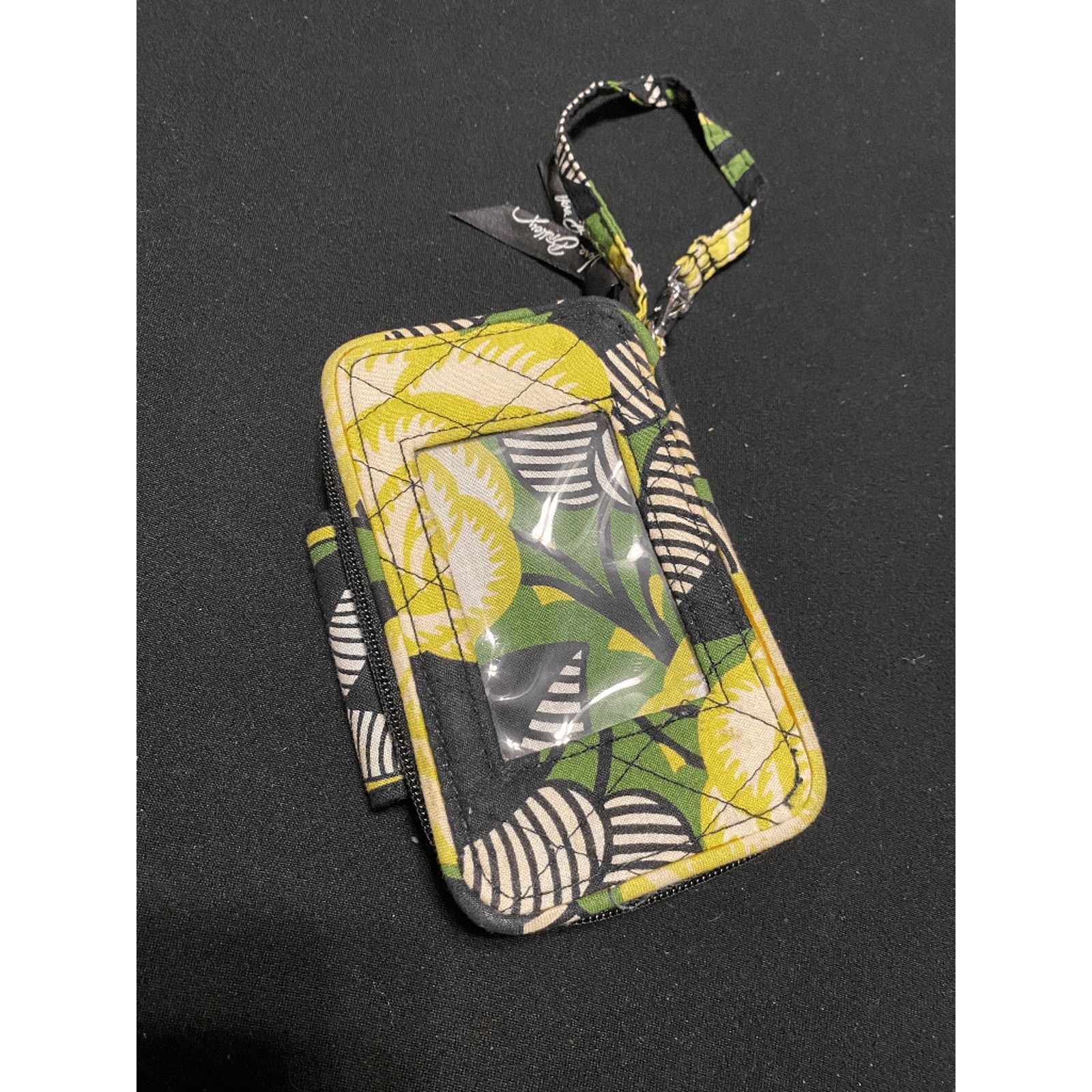 Vera Bradley VERA BRADLEY La Neon Rose Euro Wallet / Wristlet Black Size ONE SIZE - 5 Thumbnail