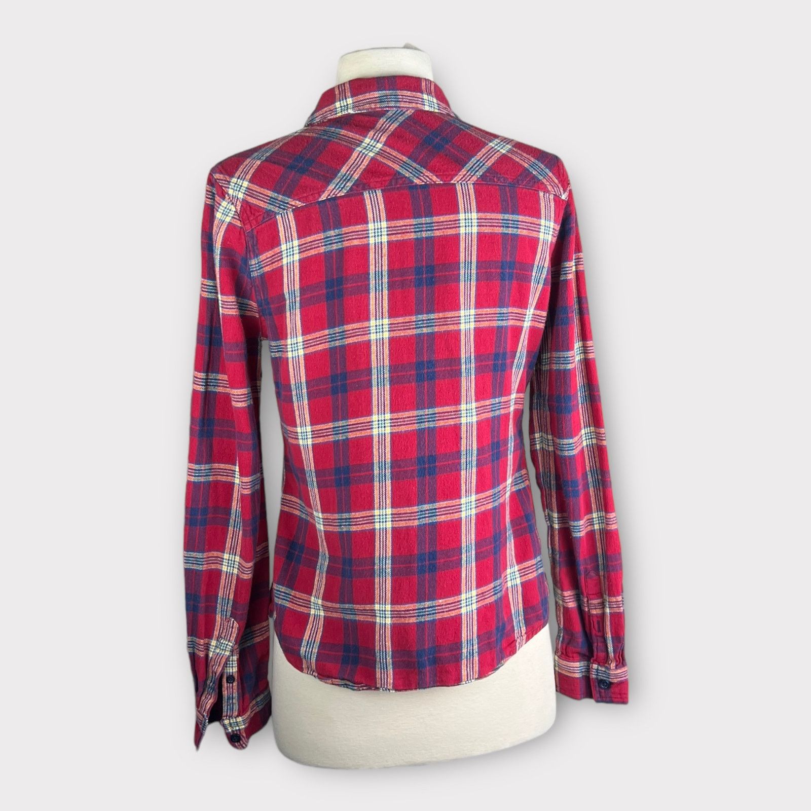 Vintage Mossimo Supply Co. Vintage Flannel | Red and Blue Size L / US 10 / IT 46 - 5 Thumbnail