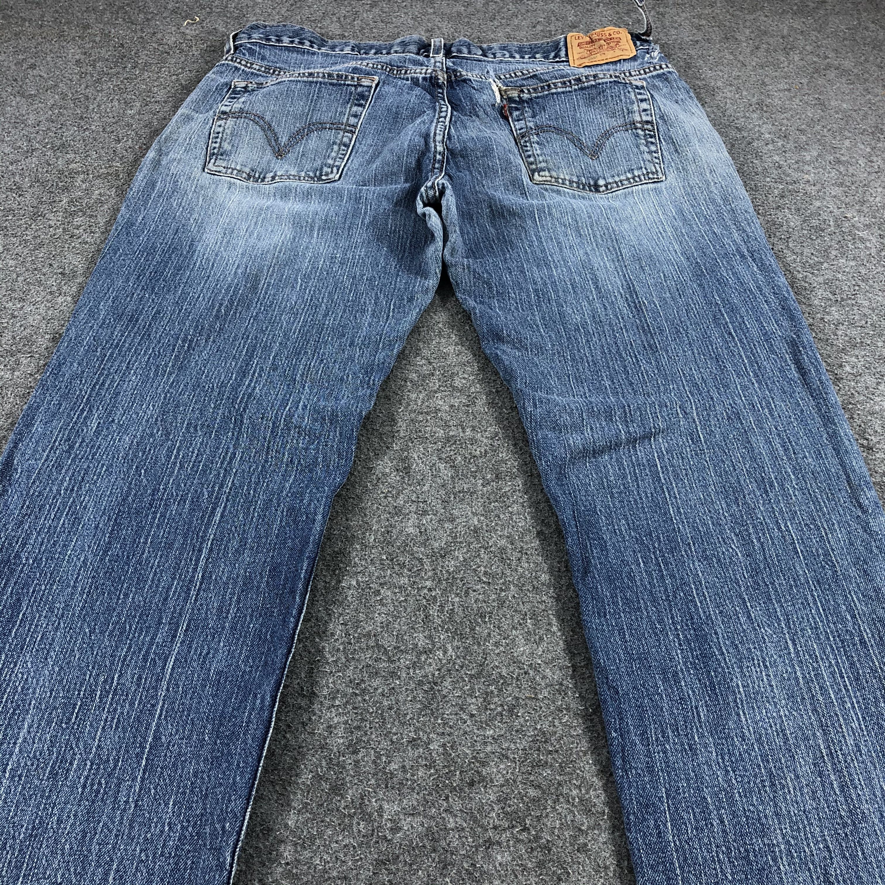Levi's Faded Blue Denim Vintage Levis 505 Jeans-J1044 Size US 36 / EU 52 - 4 Thumbnail
