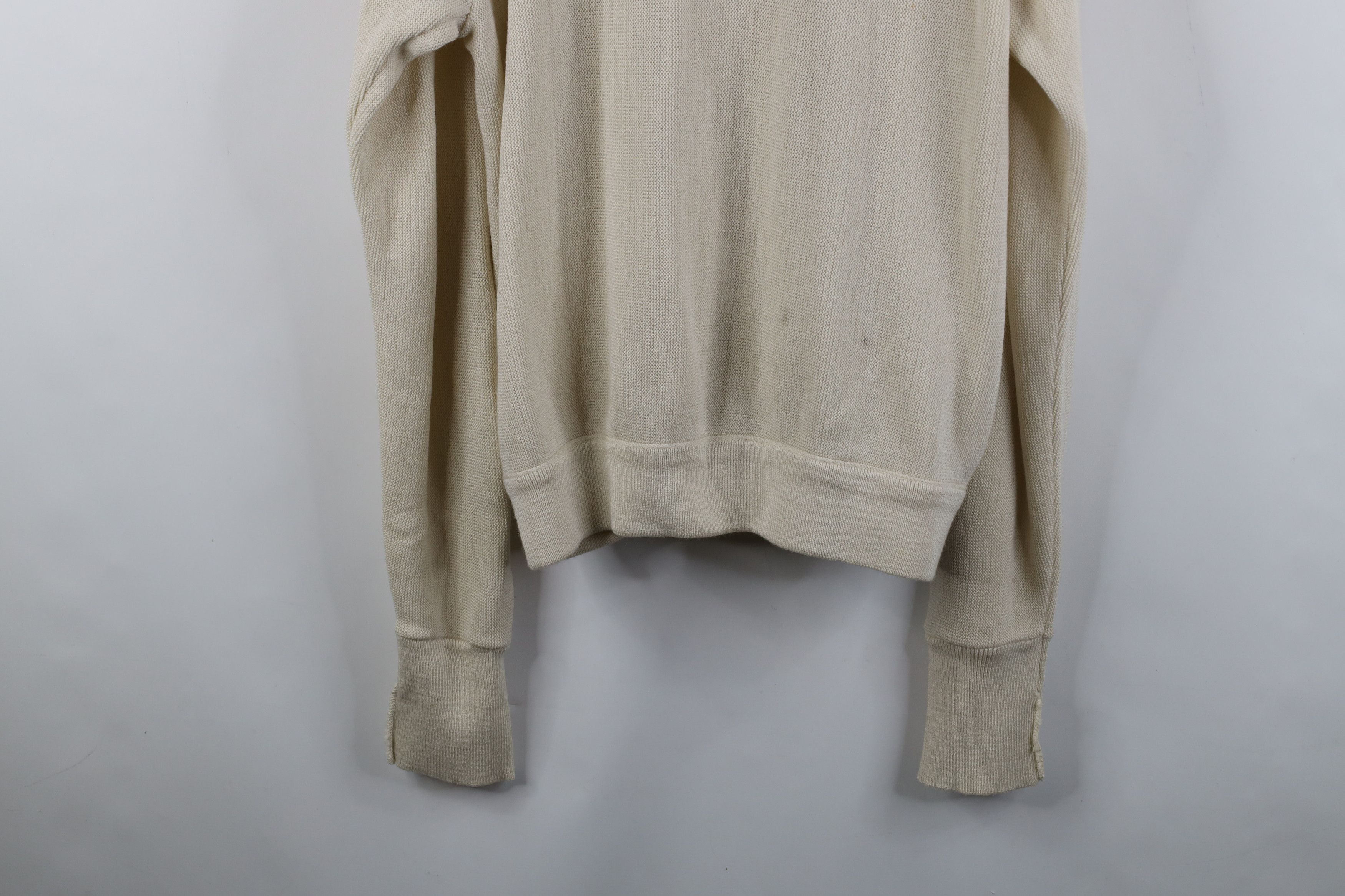 Vintage Vintage 90s Streetwear Cardigan Sweater Beige Khaki Acrylic Size US XL / EU 56 / 4 - 12 Thumbnail