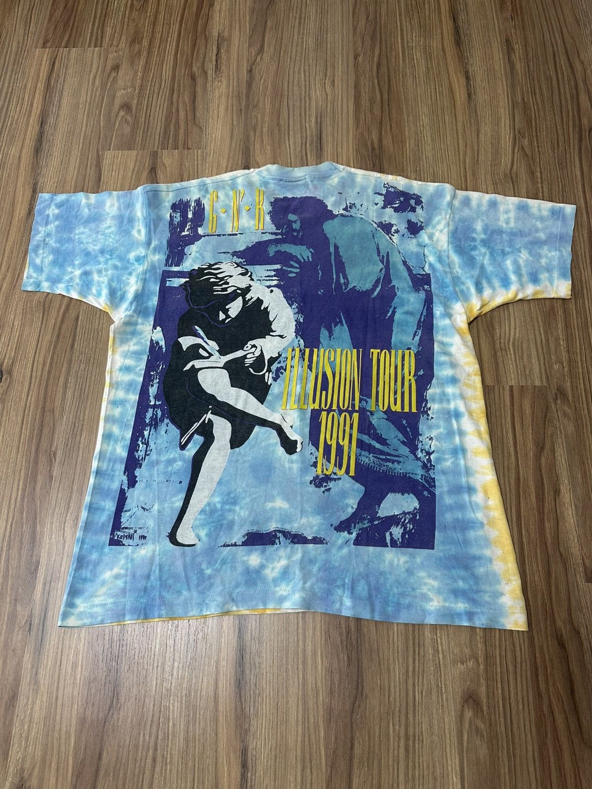 Guns N' Roses × Liquid Blue × Vintage RARE Guns N Roses Liquid Blue T-Shirt 1991 90’s Size US XL / EU 56 / 4 - 2 Thumbnail
