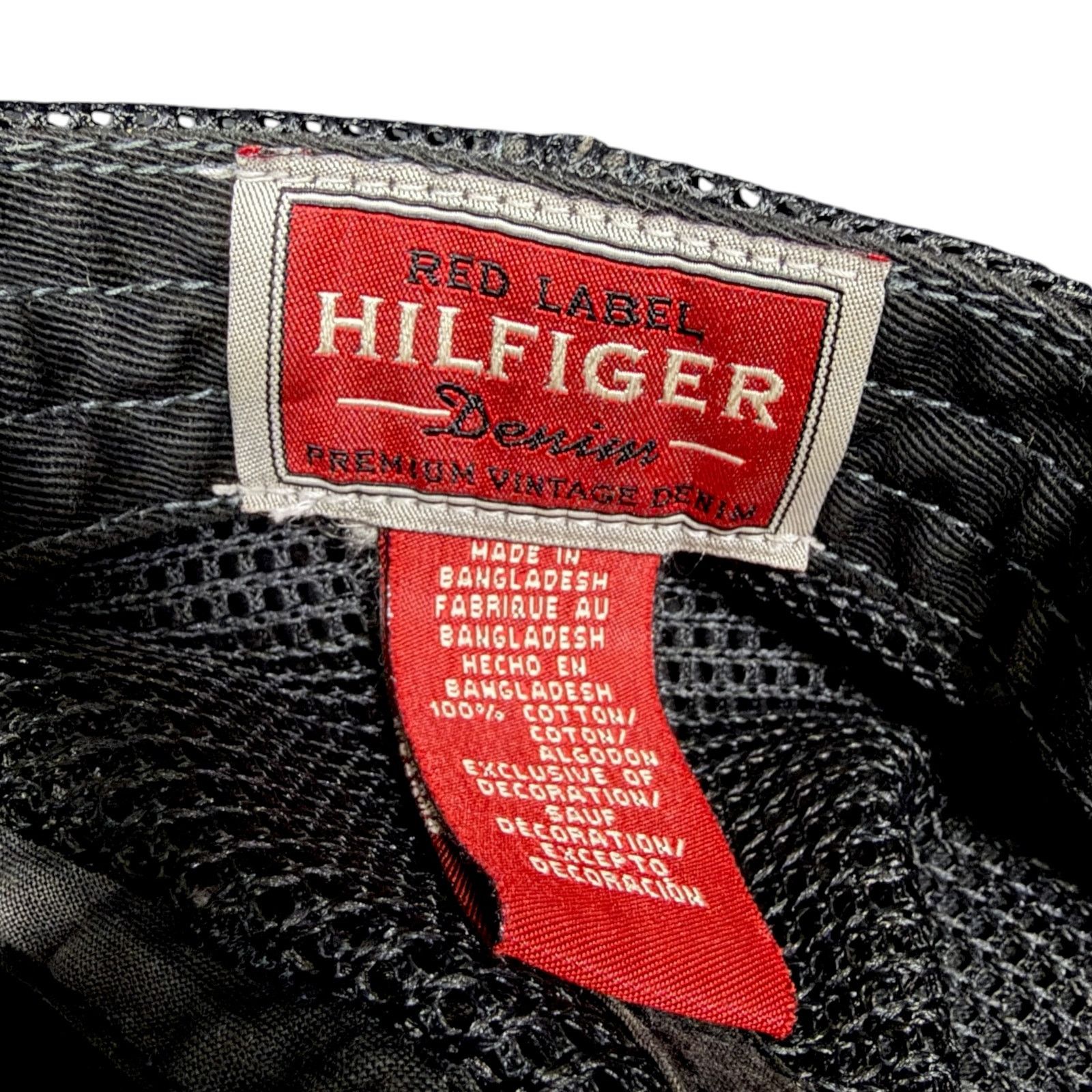Tommy Hilfiger Vintage 90s Tommy Hilfiger Red Label Moto Mesh Trucker Hat Size ONE SIZE - 7 Thumbnail