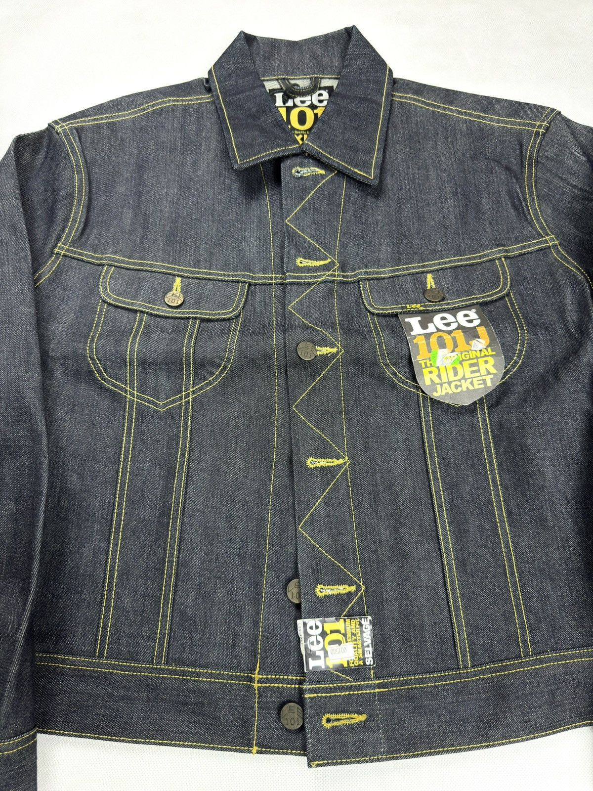 Lee Lee Riders 101J 40-50s Selvedge Denim Jacket Raw XL Size US XL / EU 56 / 4 - 5 Thumbnail