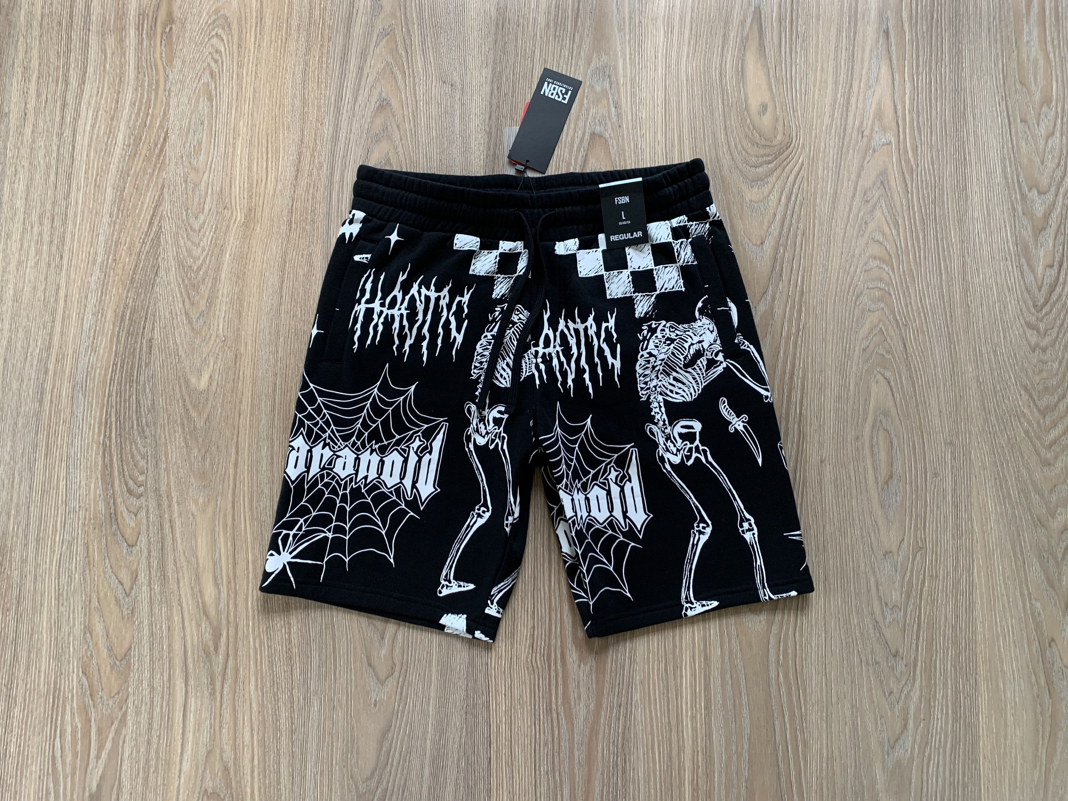 Other Fishbone Cotton Black Printed Shorts Size US 33 - 1 Thumbnail