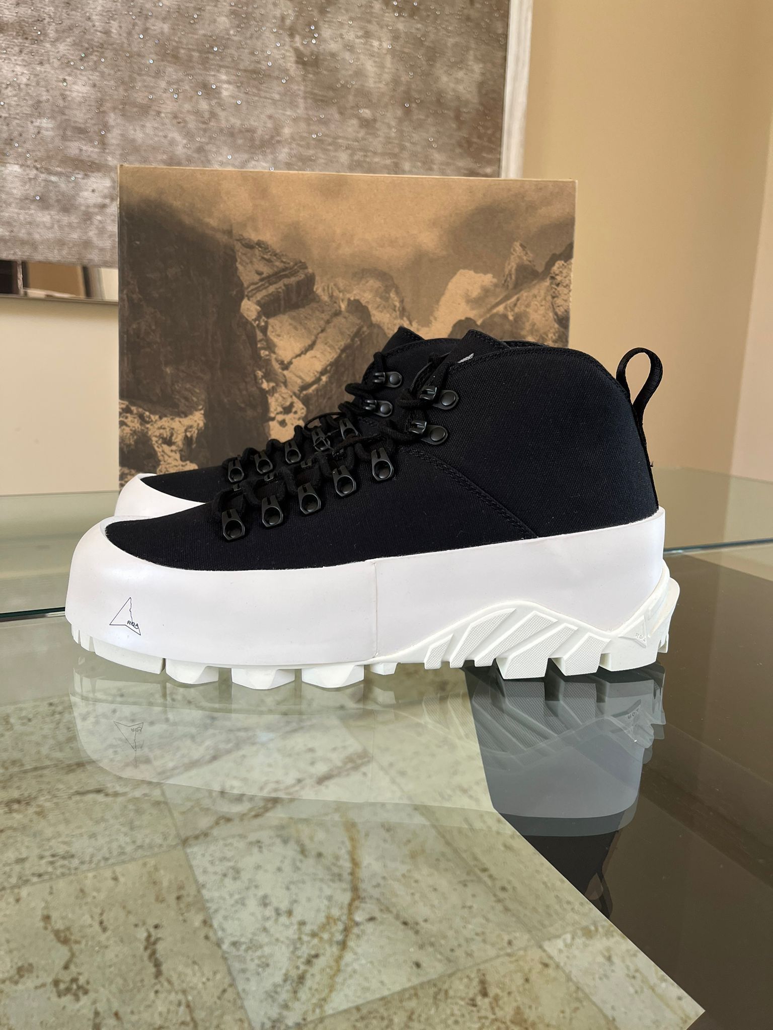 image of Roa Cvo Sneakers / Boots In Black / White in Black/White, Men's (Size 9)
