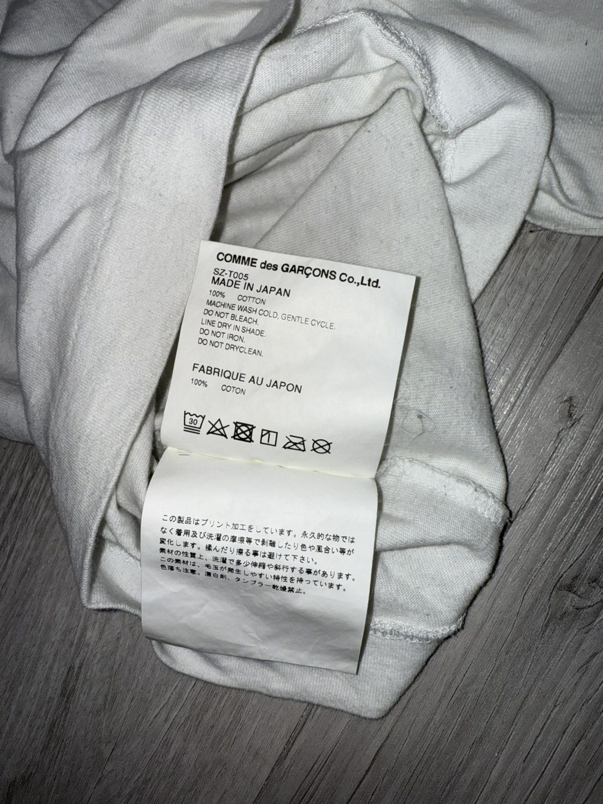 Comme des Garcons Comme des Garçons CDG Logo Tee – White/Black Size US S / EU 44-46 / 1 - 4 Thumbnail