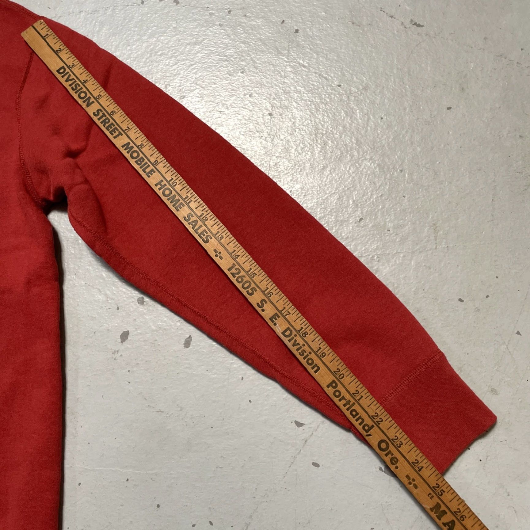 Vintage The Real McCoy's Sweatshirt College Style Cotton Military Pullover Unisex Adults XL Burnt Red Size US XL / EU 56 / 4 - 7 Thumbnail