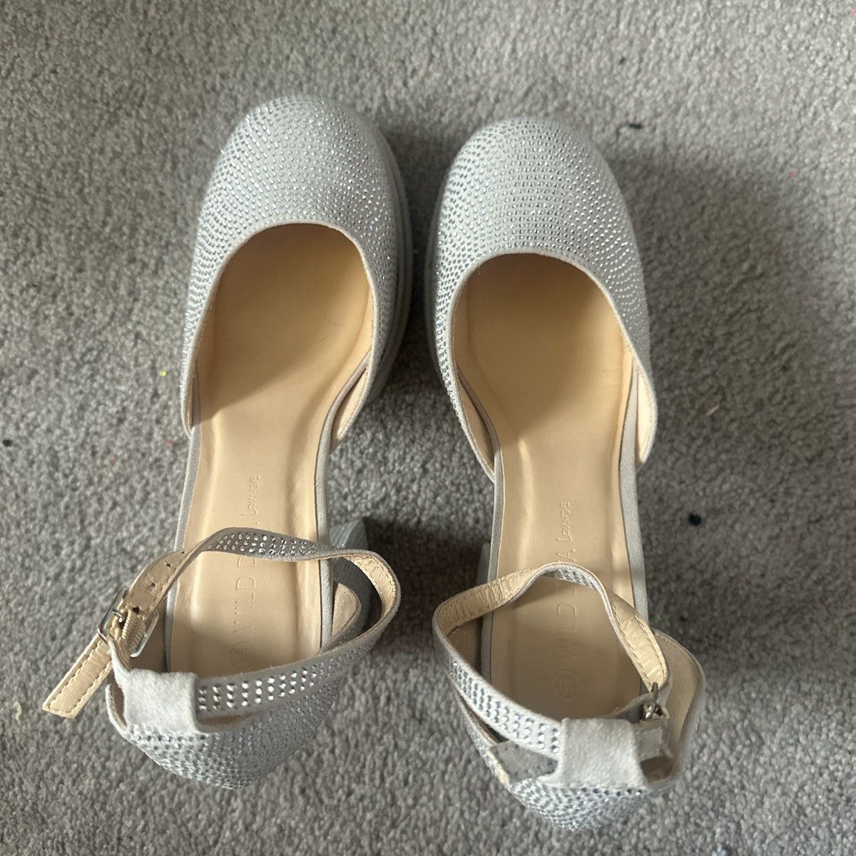 Other Silver Rhinestone Platform Shoes Size US 10 / IT 40 - 2 Thumbnail