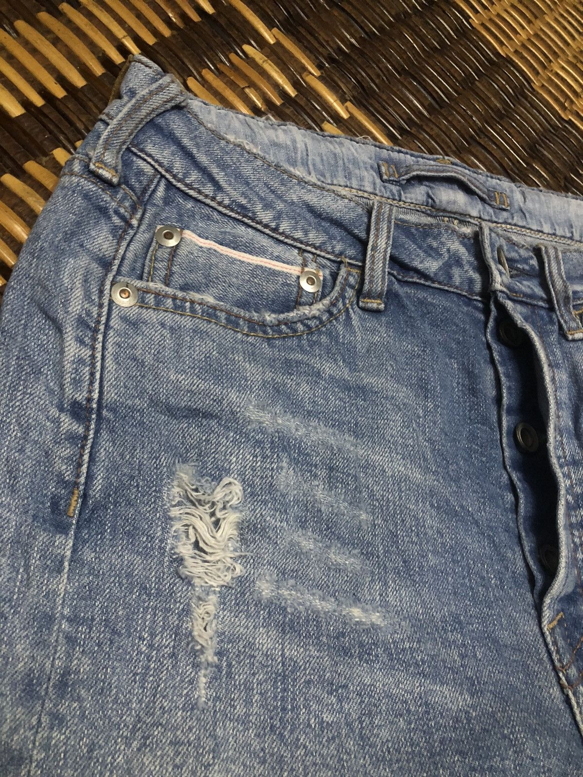 Designer × Japanese Brand GOA NIMES SELVEDGE JEANS Size 27" / US 4 / IT 40 - 12 Thumbnail