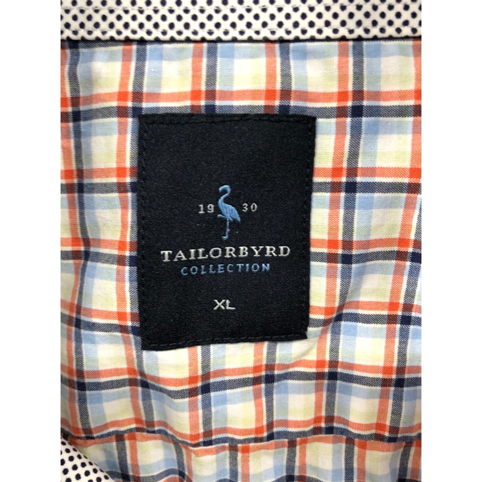 Tailorbyrd TAILORBYRD Collection Shirt Mens XL Long Sleeve Button-Down Collar Multicolor Check Embroidered Logo Performance All Seasons Size US XL / EU 56 / 4 - 7 Thumbnail