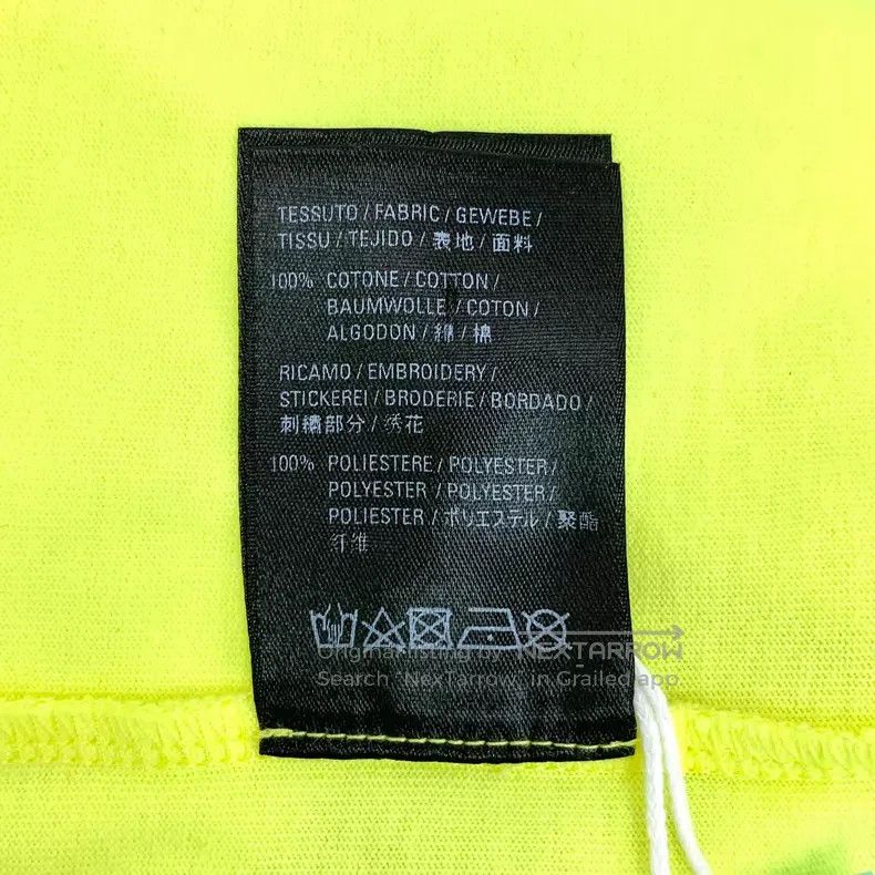 Balenciaga Balenciaga Yellow Logo Letter Embroidered Cotton Crew Neck Size US M / EU 48-50 / 2 - 7 Thumbnail