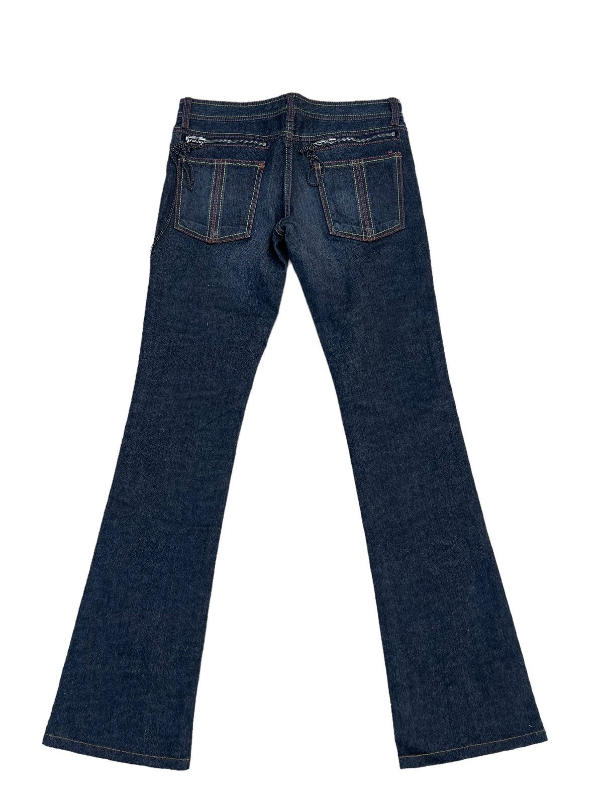 Schlussel Schlussel Japan Black Denim Flare Jeans Size US 29 - 2 Thumbnail