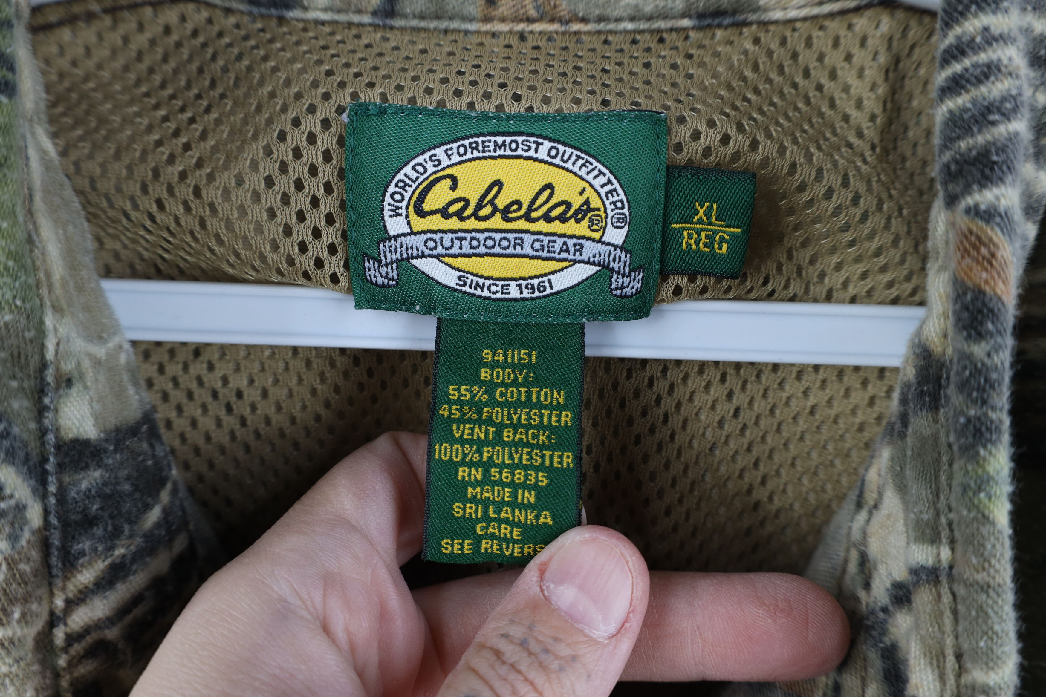 Cabelas Vintage Cabelas NWTF Camouflage Chamois Cloth Button Shirt Size US XL / EU 56 / 4 - 9 Thumbnail