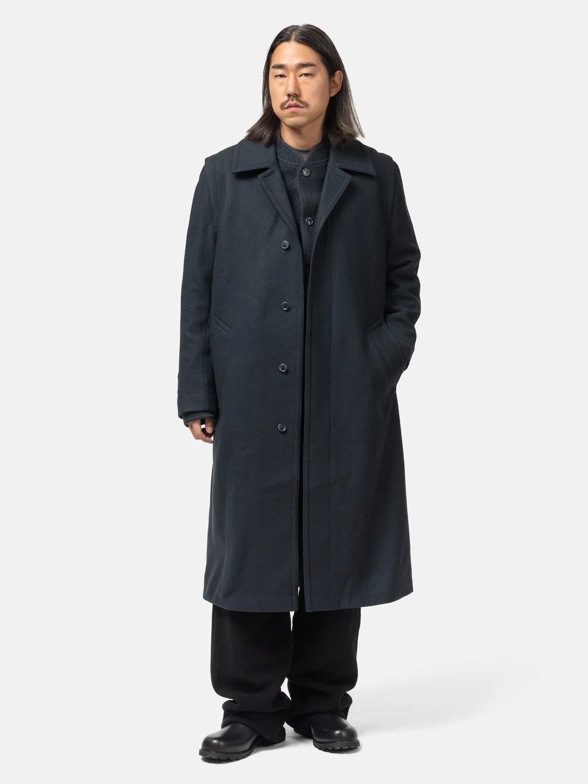 RIER Rier Classic Coat Loden Plombe Size US M / EU 48-50 / 2 - 15 Thumbnail