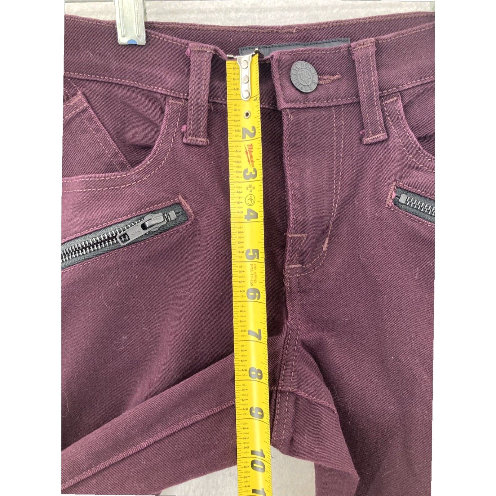 Vintage Rock & Republic Womens Jeans Size 6 Purple Kashmiere Skinny Size 28" / US 6 / IT 42 - 5 Thumbnail