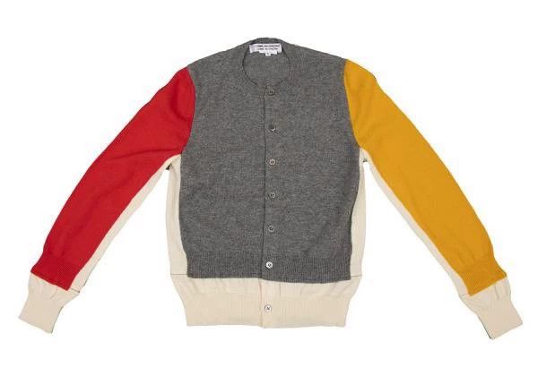 Comme des Garcons Comme Des Garcons Beige Vintage Contrast Knit Sweater Size S / US 4 / IT 40 - 2 Thumbnail