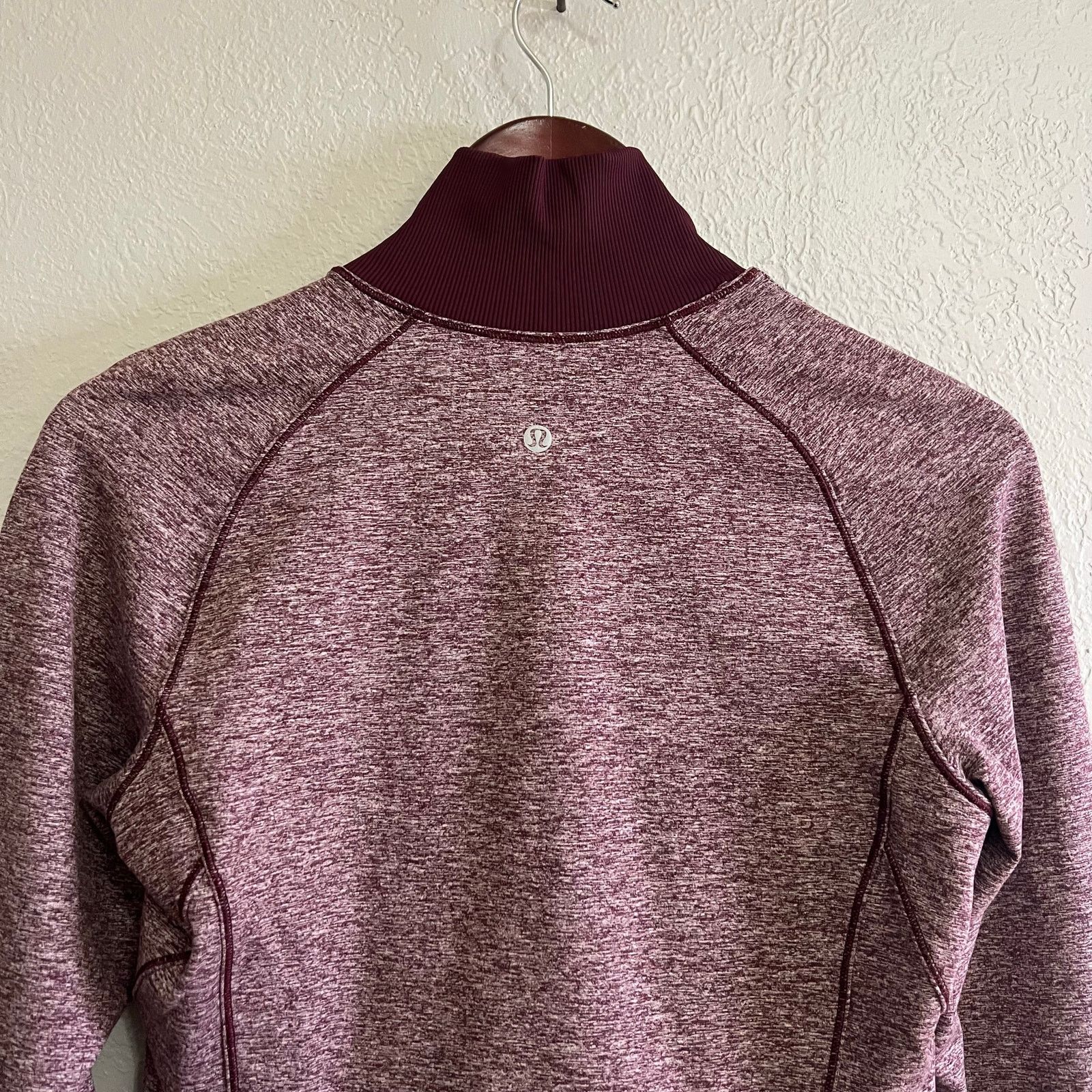 Lululemon Lululemon Women Always Alert 1/2 Zip Heathered Garnet Sz 8 Size M / US 6-8 / IT 42-44 - 6 Thumbnail