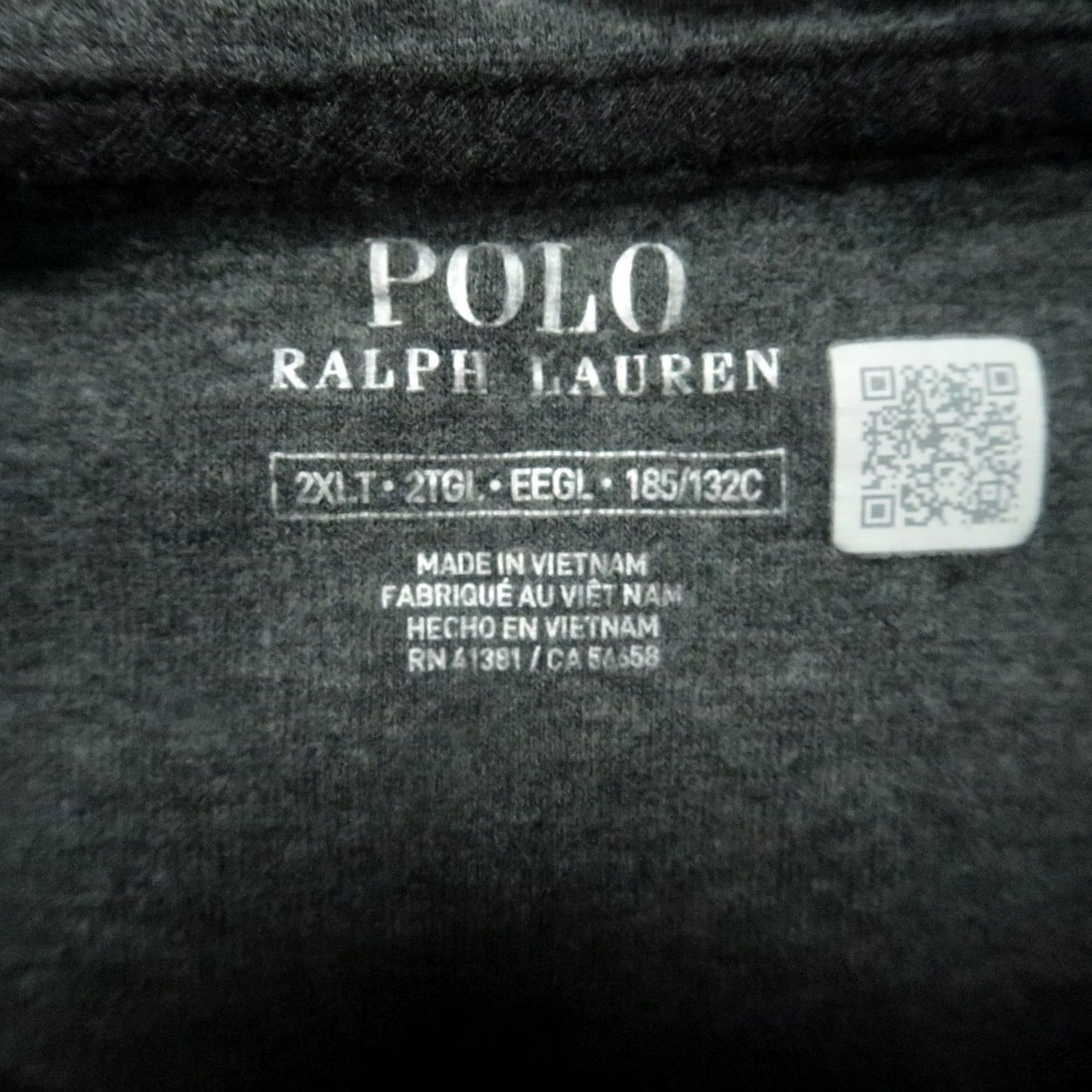 Polo Ralph Lauren Polo Ralph Lauren Sweater Mens 2XL Charcoal Gray 1/4 Zip Pullover Short Sleeve? Size US XXL / EU 58 / 5 - 4 Thumbnail