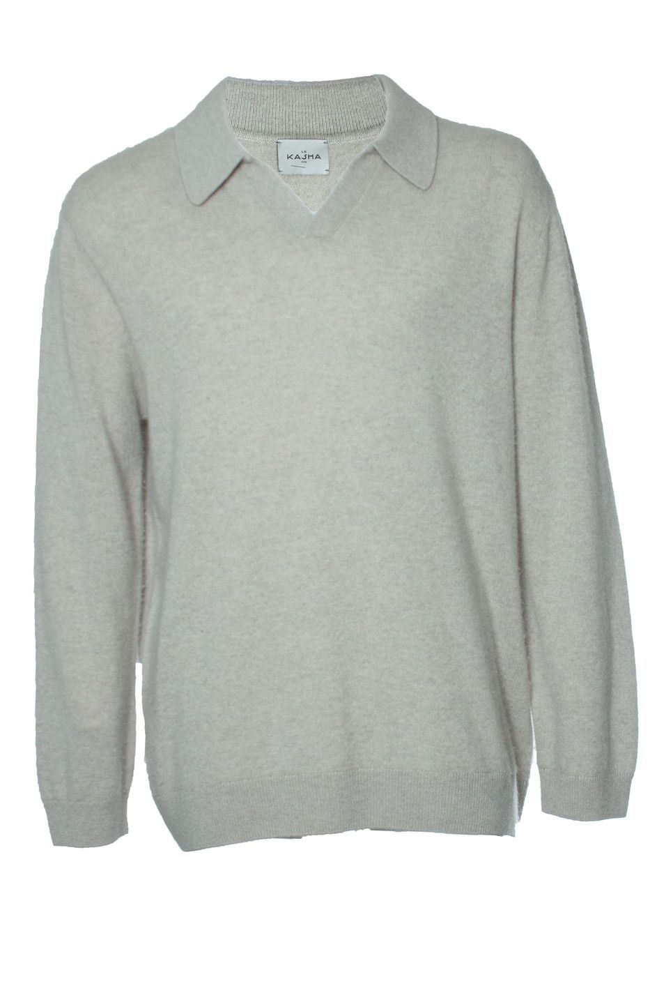 Other Le Kasha, Grey long sleeve cashmere polo Size US L / EU 52-54 / 3 - 1 Thumbnail
