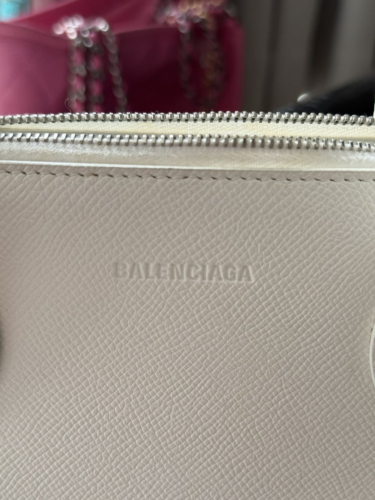 Balenciaga Balenciaga Ville Medium Top Handle Bag White With Logo Size ONE SIZE - 6 Thumbnail