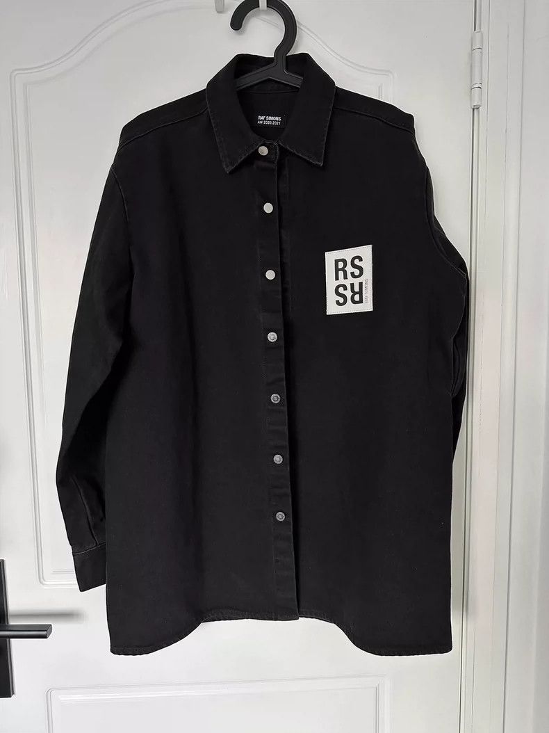 Raf Simons Raf Simons Black logo denim jacket leather label Size US M / EU 48-50 / 2 - 1 Thumbnail