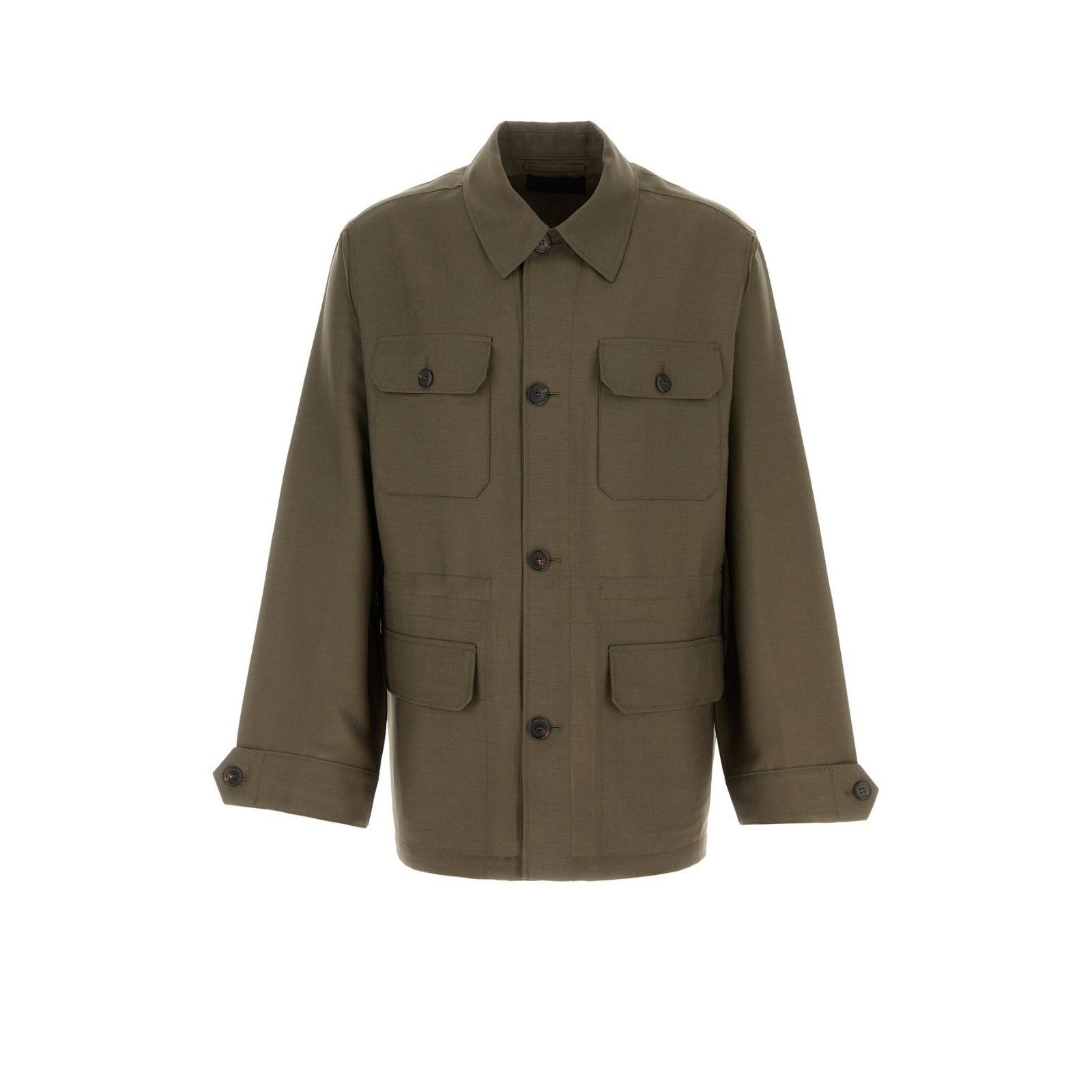 PRADA Olive Green Mohair Blend Jacket New & Authentic (Men's
