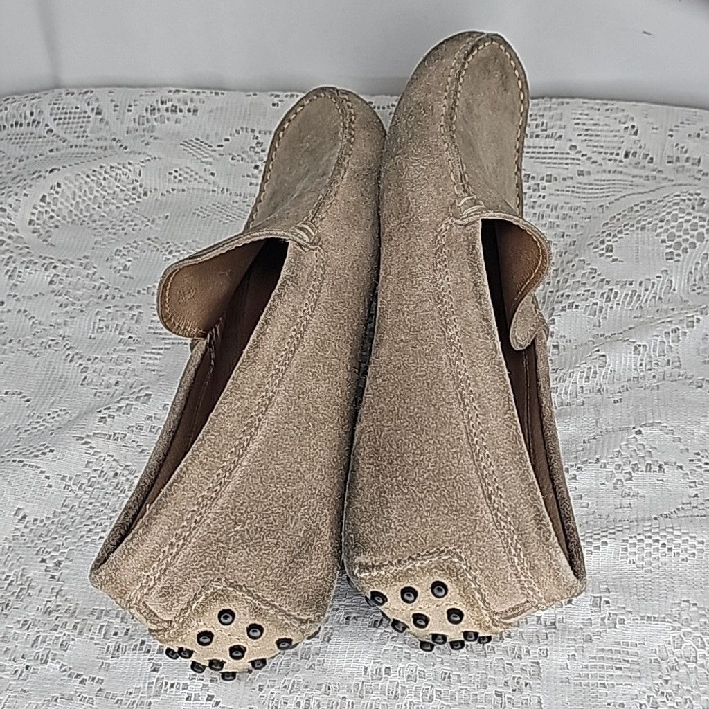 Tod's Tod's tan beige leather suede slip on penny loafer shoes 7.5 Size US 7.5 / EU 40-41 - 8 Thumbnail