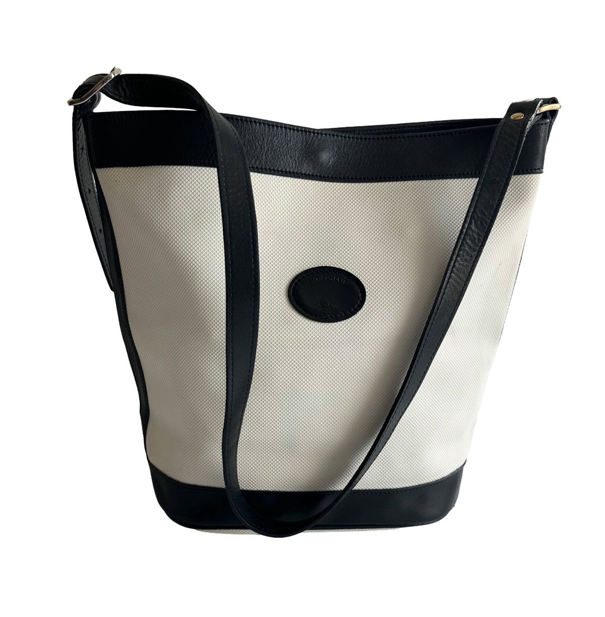 Longchamp 80’s Longchamp Paris Bucket Shoulder Bag Vintage Size ONE SIZE - 1 Thumbnail