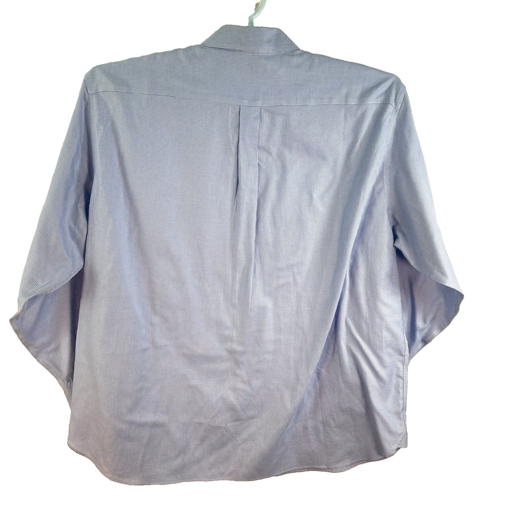 Brooks Brothers Brooks Brothers Country Club Houndstooth Button-Up Shirt Mens 2XL Blue Classic Regular Fit Size US XXL / EU 58 / 5 - 7 Thumbnail