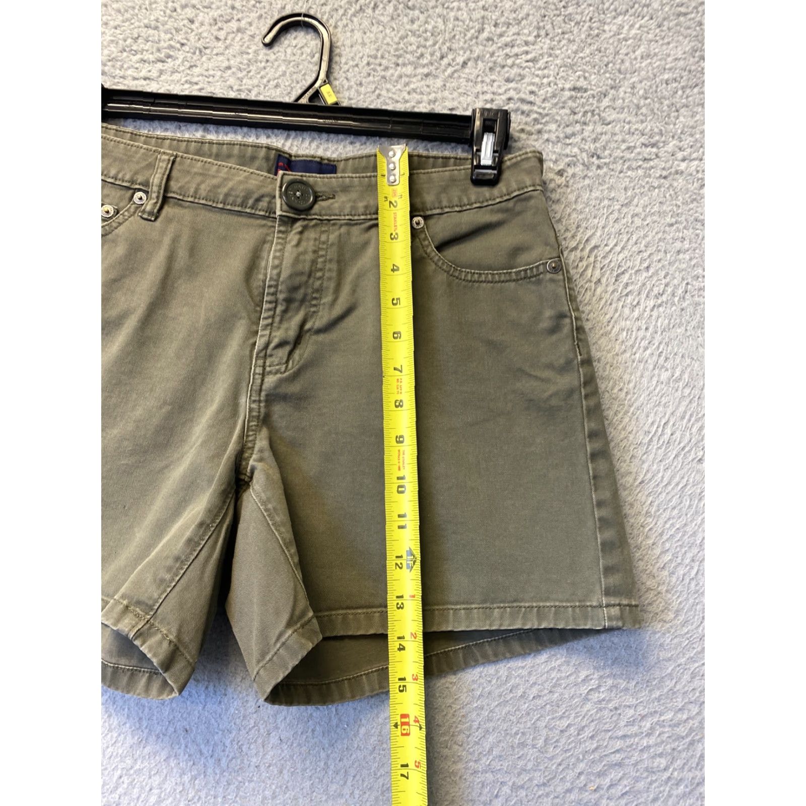 Nautica Nautica Jeans Co. Women's Shorts Size 6 Green 100% Cotton Denim Size 28" / US 6 / IT 42 - 5 Thumbnail