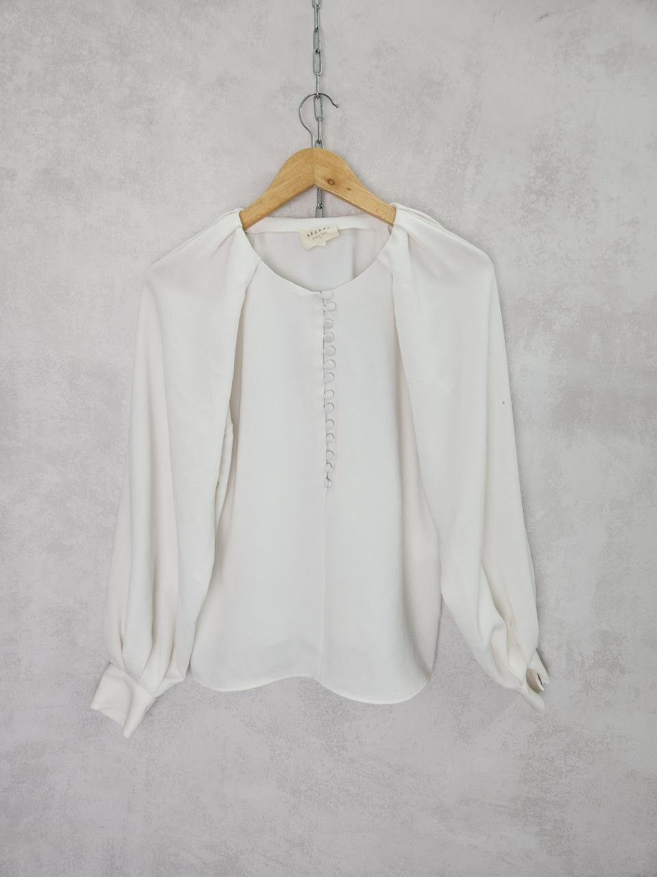 Sezane Sezane White Blouses Size L / US 10 / IT 46 - 1 Thumbnail