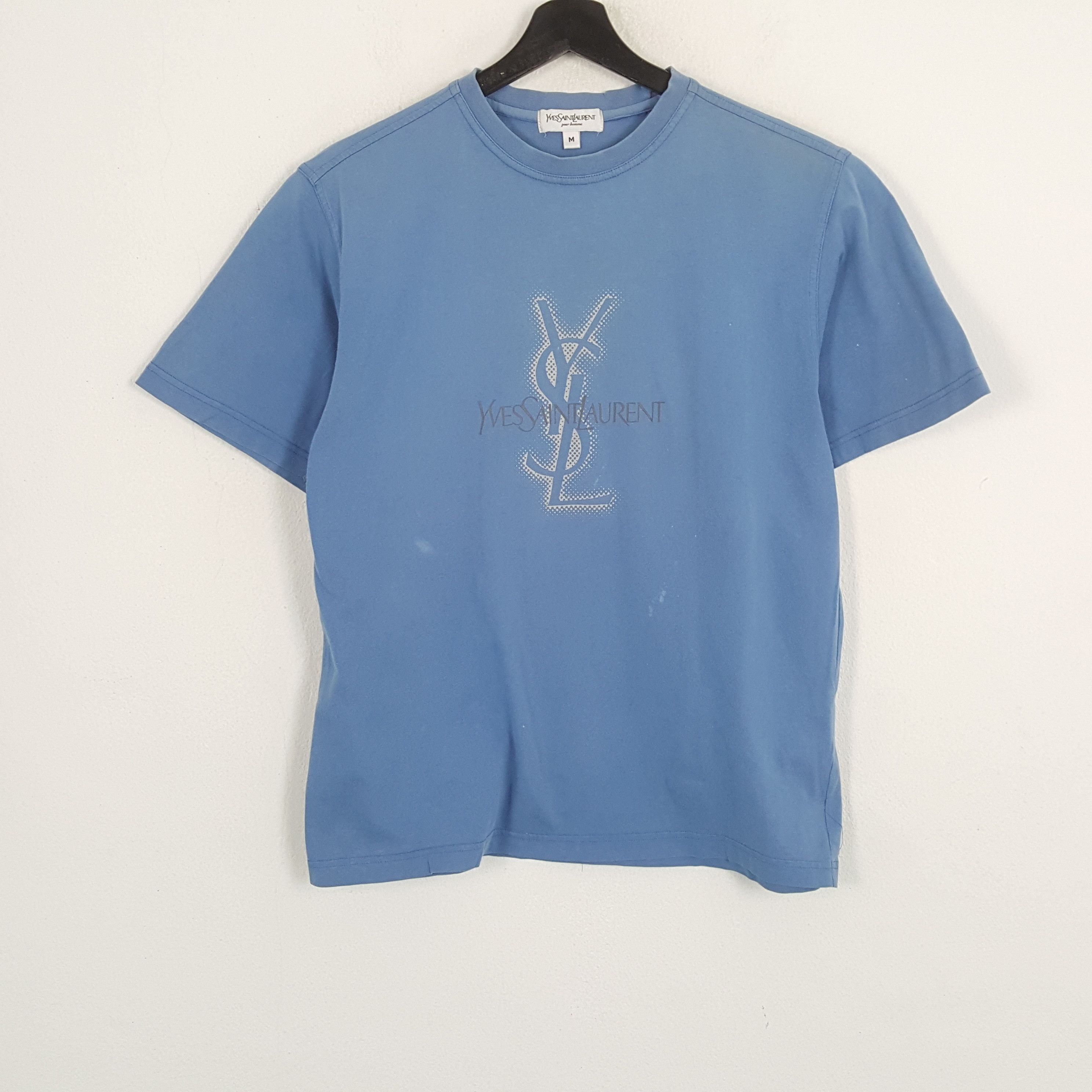 Yves Saint Laurent YVES SAINT LAURENT YSL Fashion Spellout Logo Design Tshirt Size US L / EU 52-54 / 3 - 1 Thumbnail