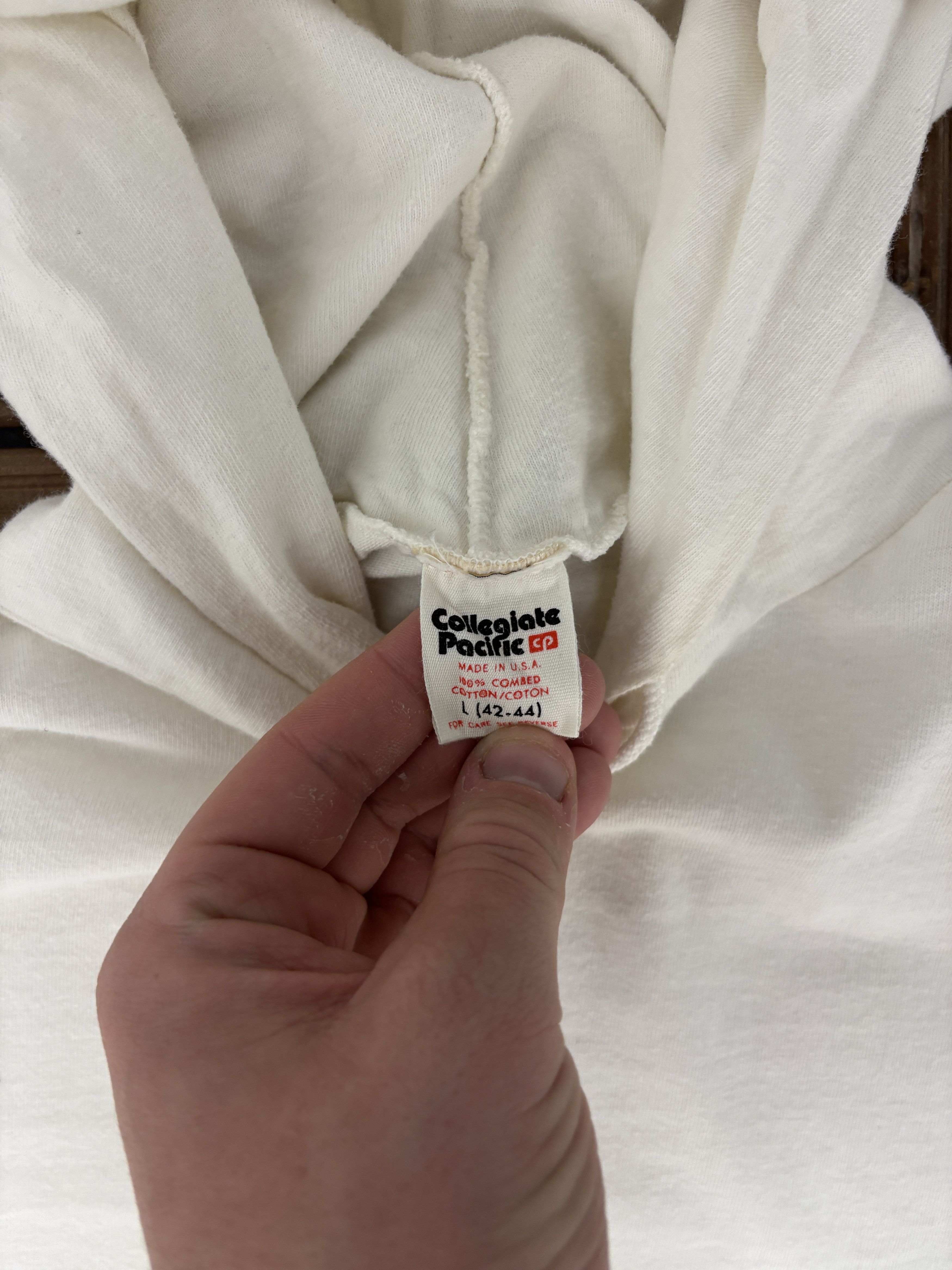 Vintage Louisville Cardinals Vintage Thin White Hoodie Sweatshirt Size US L / EU 52-54 / 3 - 6 Thumbnail