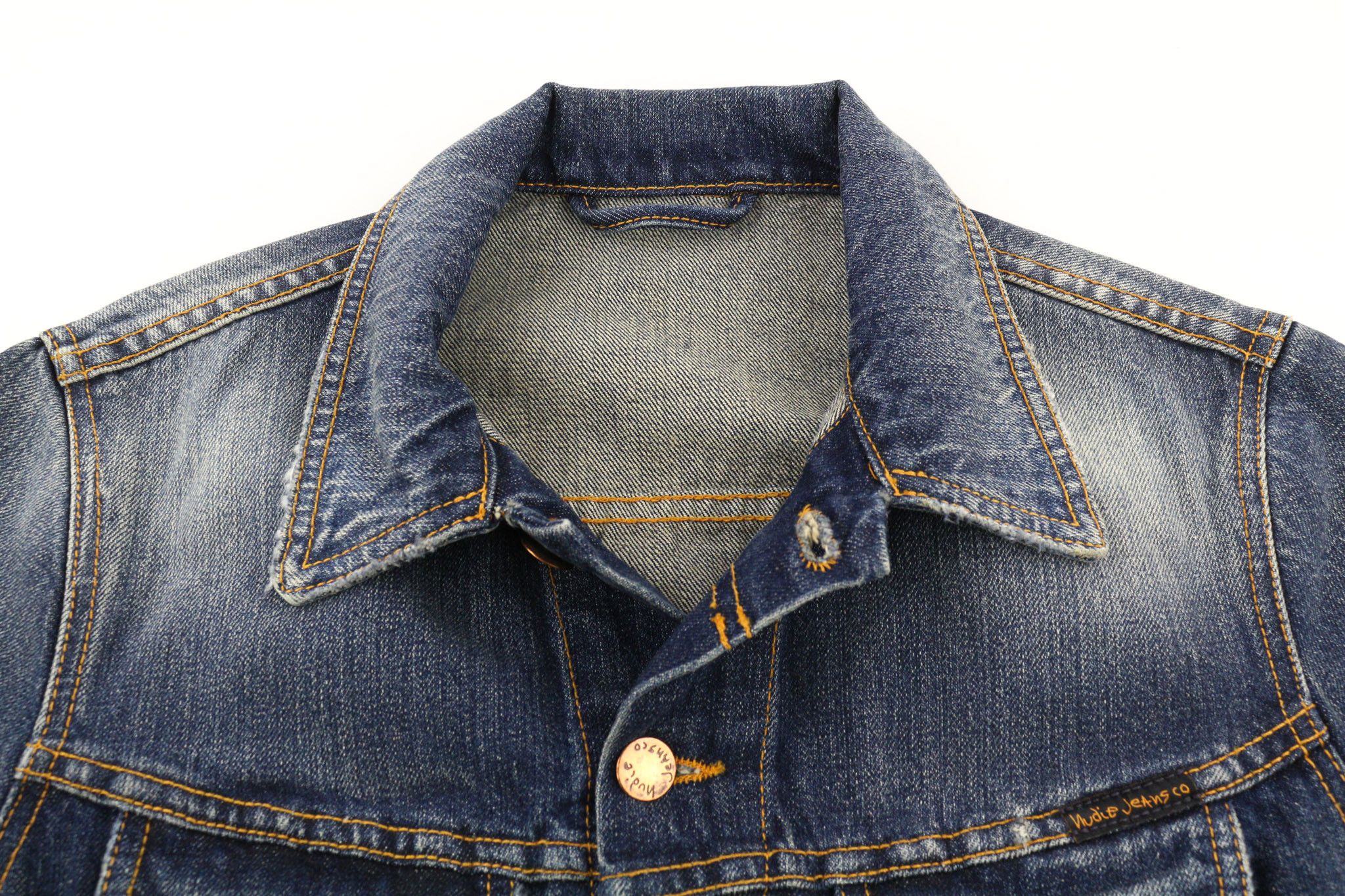Nudie Jeans TERRY ORG. CONTRAST S Blue Denim Jacket 80381 Size US S / EU 44-46 / 1 - 4 Thumbnail