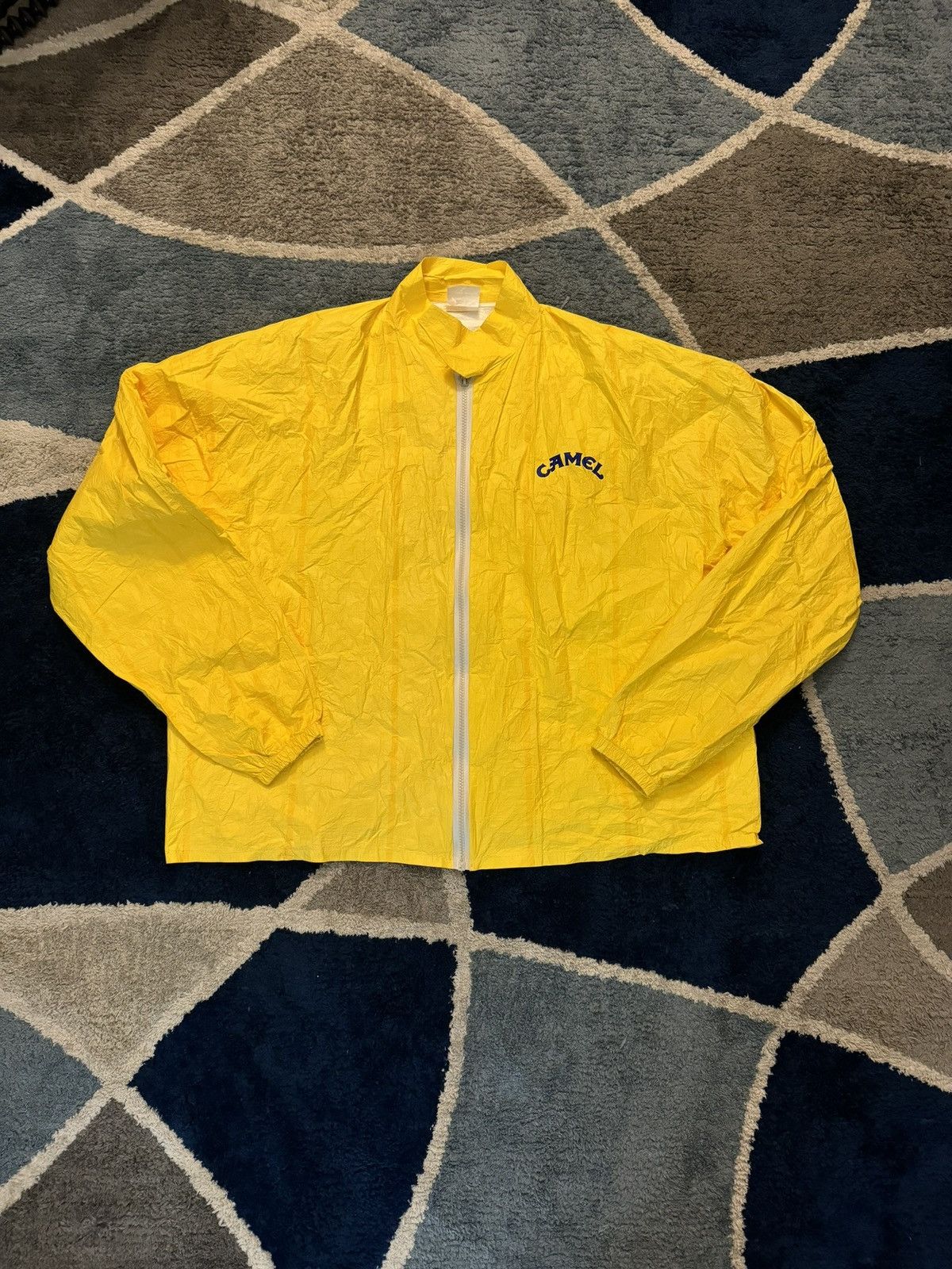 Vintage Yellow vintage Camel racing windbreaker jacket Size US XL / EU 56 / 4 - 1 Thumbnail