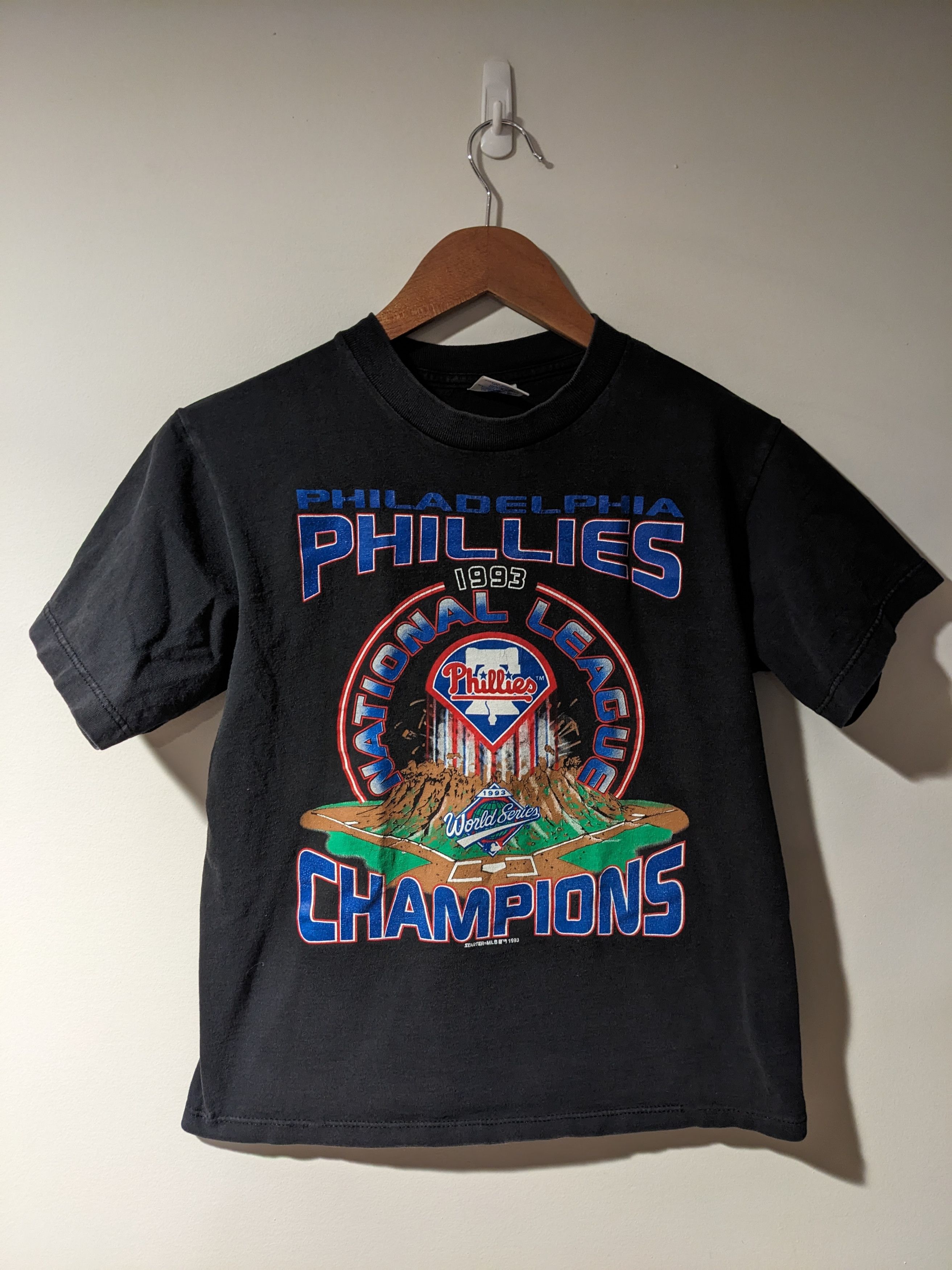 MLB × Starter × Vintage Vintage 1993 Phillies MLB World Series YOUTH T-Shirt Size US XL / EU 56 / 4 - 1 Thumbnail