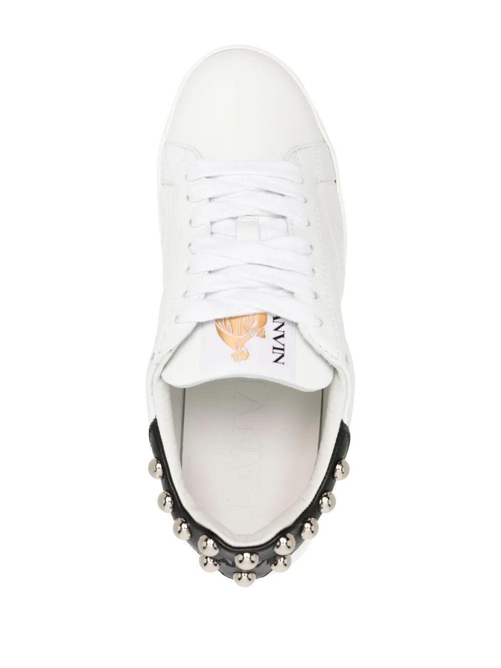 Lanvin o1y0326 Low-Top Sneakers in White/Black Size US 6 / IT 36 - 4 Thumbnail