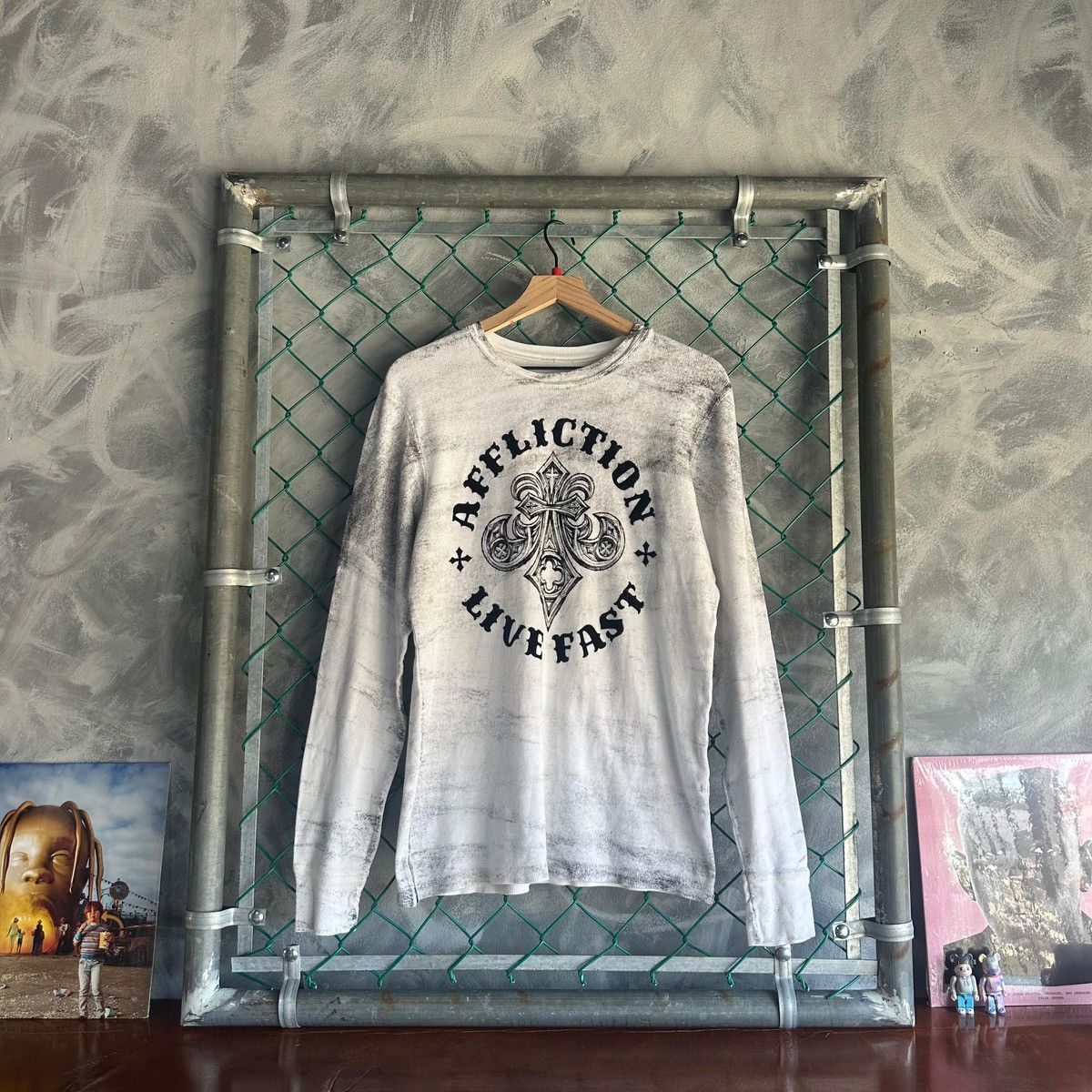Affliction Vintage Affliction Cross Grunge Thermal LSY2K Pinkman Size US L / EU 52-54 / 3 - 1 Thumbnail
