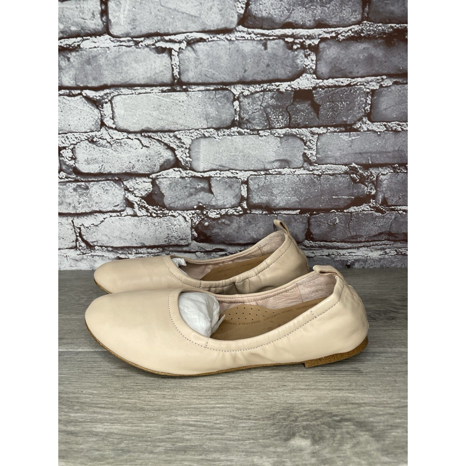 Other 1. State Skylar Ivory Leather Round Ballet Flats Shoes Women Size US 8.5 / IT 38.5 - 1 Thumbnail