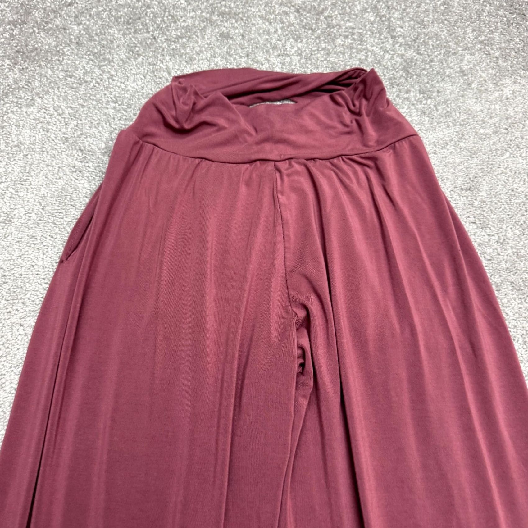 Athleta Athleta Pants Womens XS Pink Spandex Modal Wide-Leg Breathable Texture Lounge Size 26" / US 2 / IT 38 - 3 Thumbnail