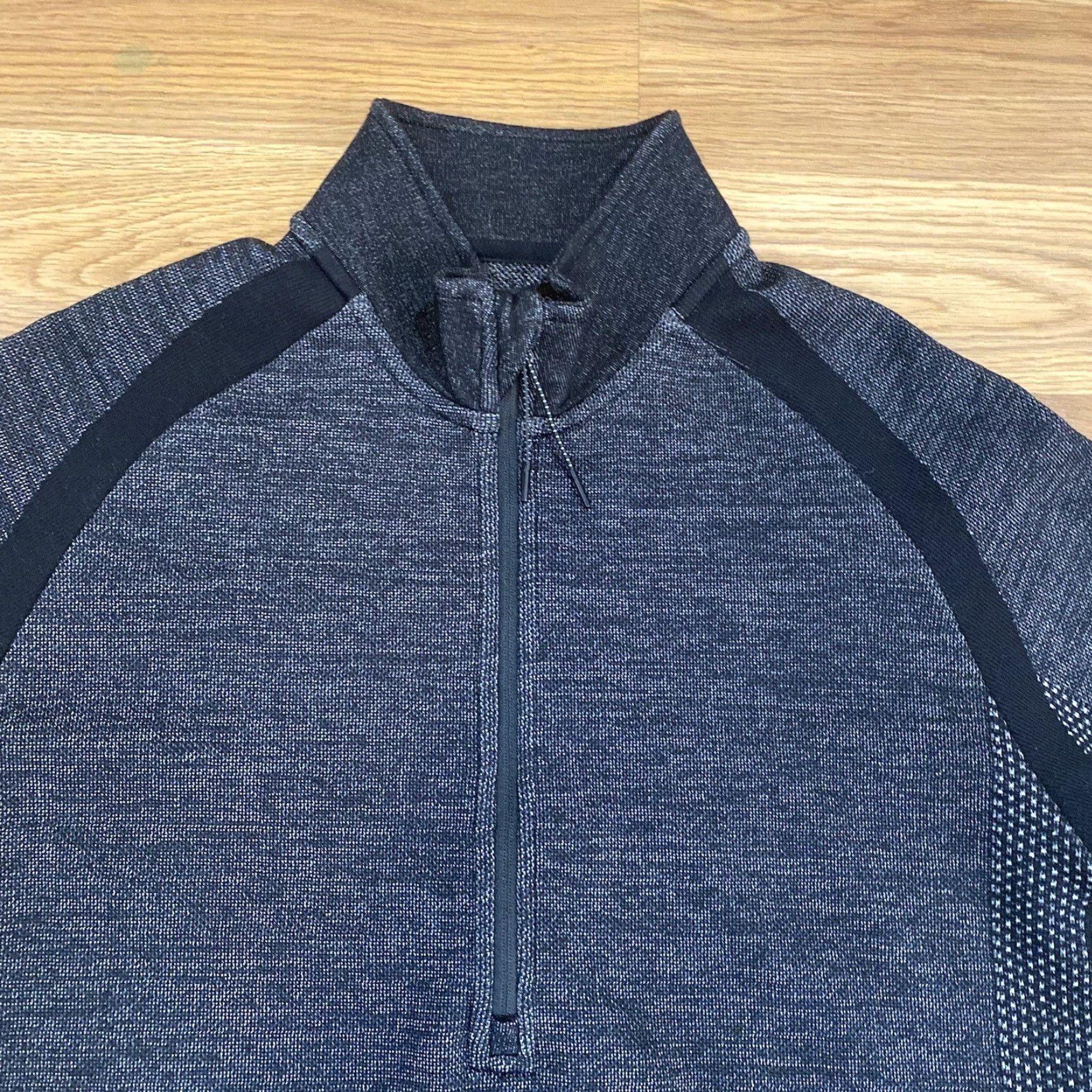 Vintage Proof Seamless Quarter 1/2 Zip Pullover Sweatshirt Mens M Gray Charcoal Heather Zip Front Pullover Size US M / EU 48-50 / 2 - 3 Thumbnail