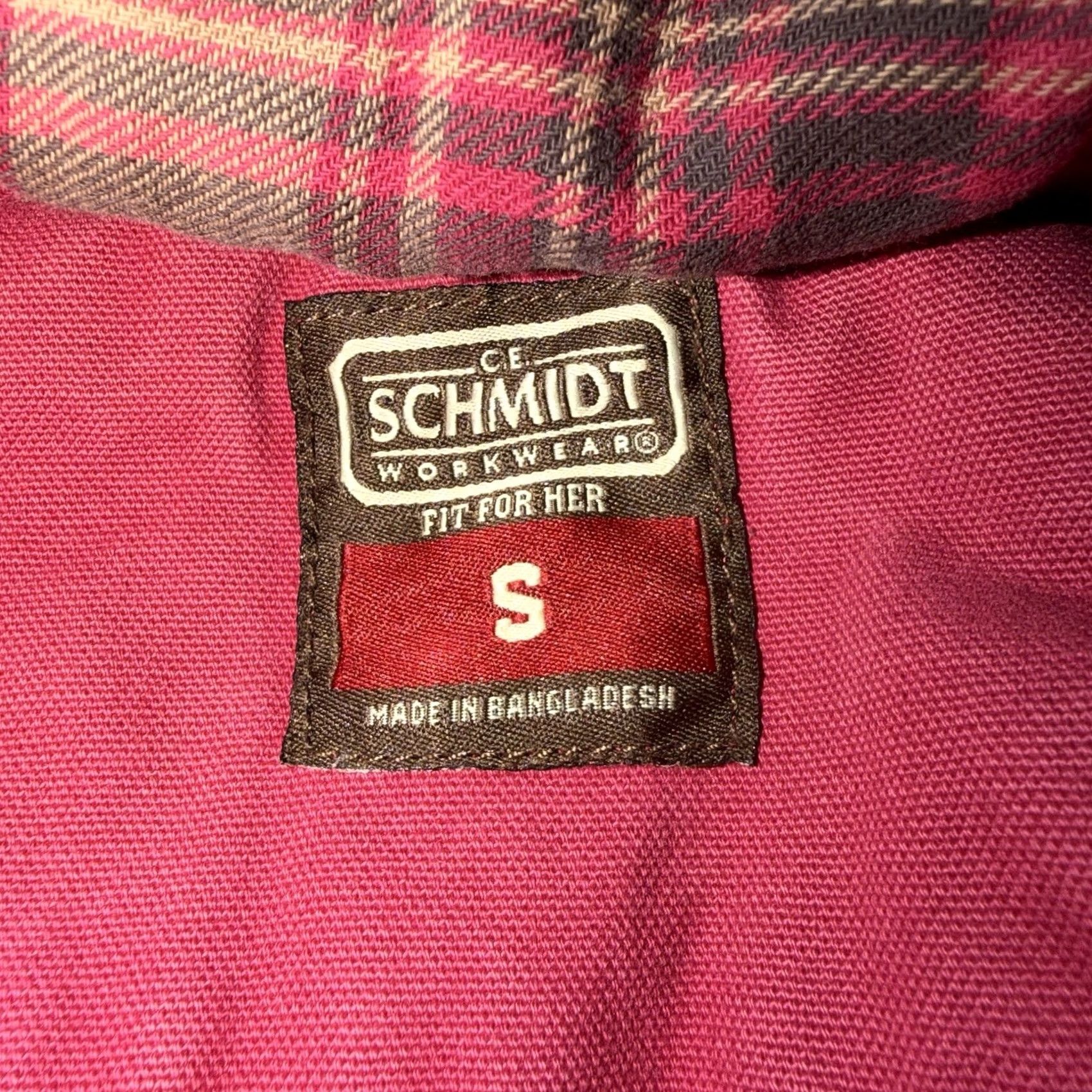 Vintage VINTAGE C.E. SCHMIDT WORKWEAR Red Canvas Jacket Coat Small Removable Hood Womens Jacket Size S / US 4 / IT 40 - 2 Thumbnail