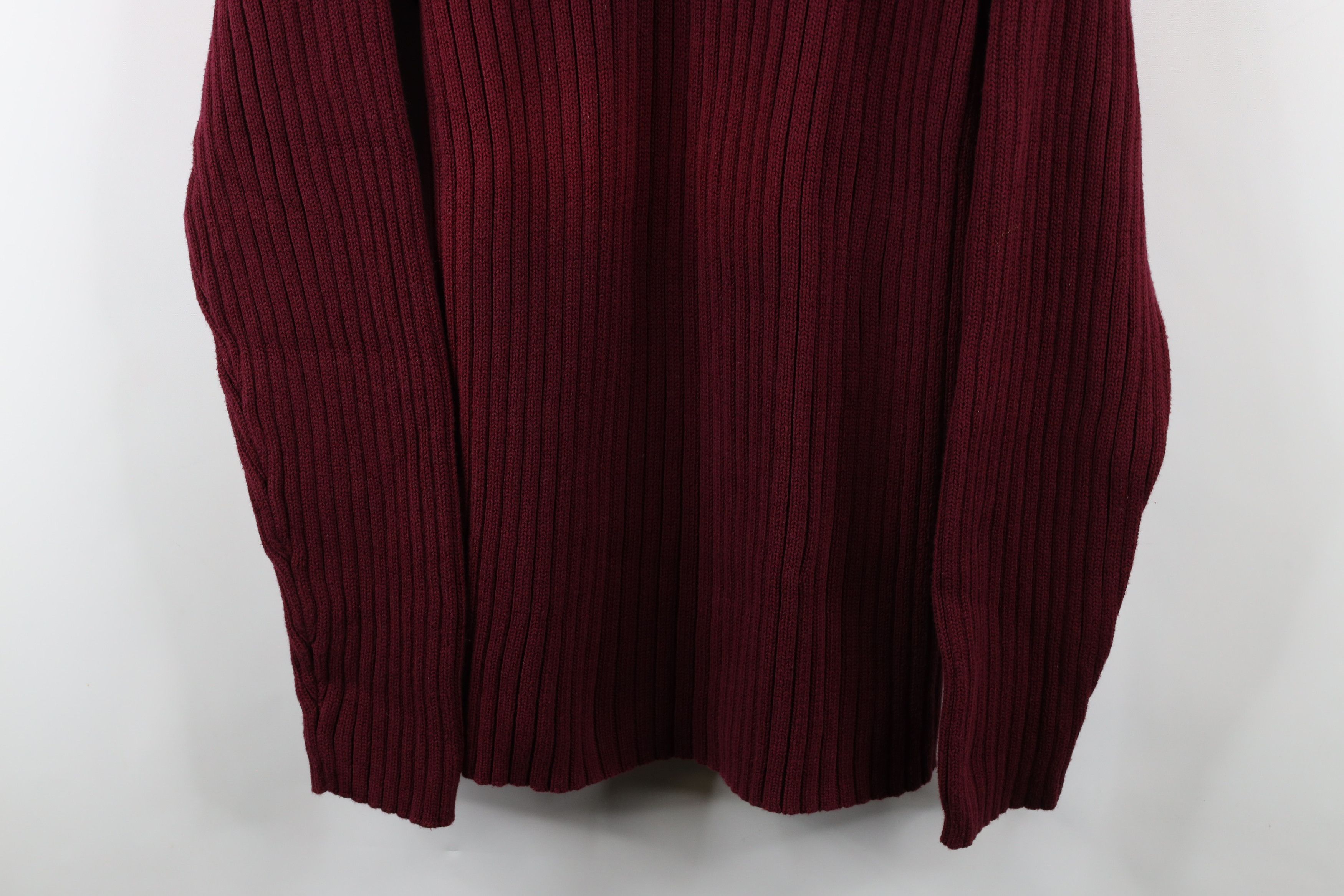 Vintage Vintage 90s Streetwear Chunky Ribbed Knit Turtleneck Sweater Size US XL / EU 56 / 4 - 3 Thumbnail