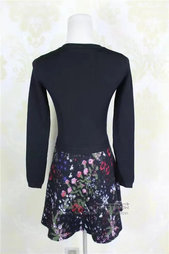 Valentino Valentino Wool patchwork high-stretch slim winter dress Size XS / US 0-2 / IT 36-38 - 3 Thumbnail