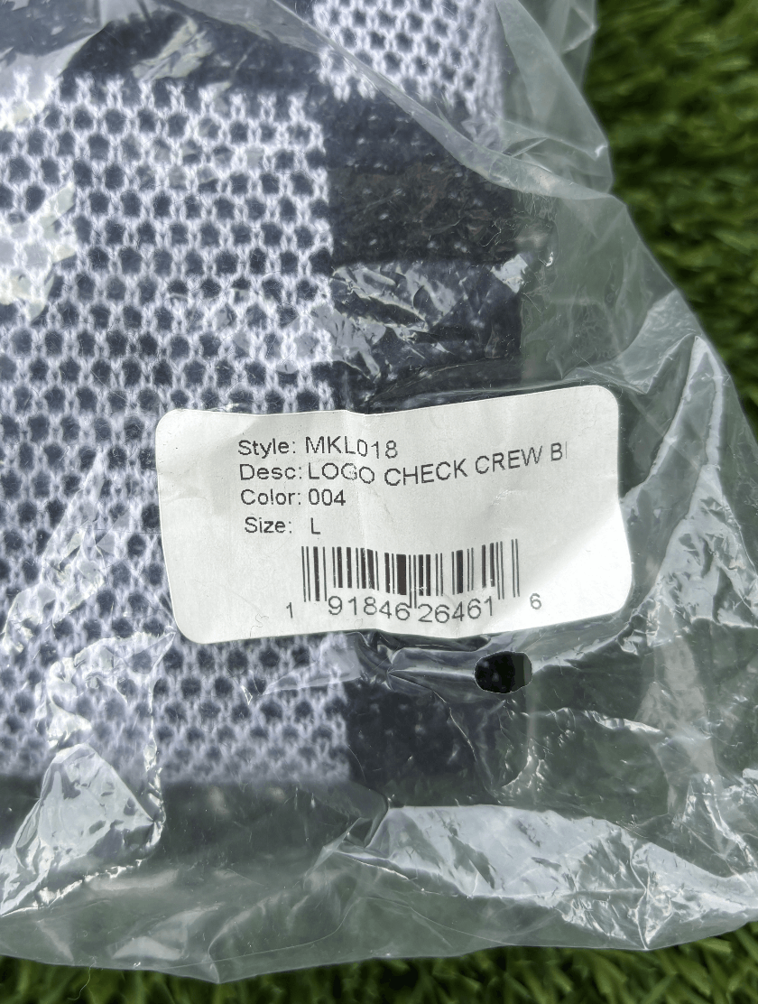 Amiri Amiri Logo Check Crew Mohair Cashmere Size US L / EU 52-54 / 3 - 4 Thumbnail